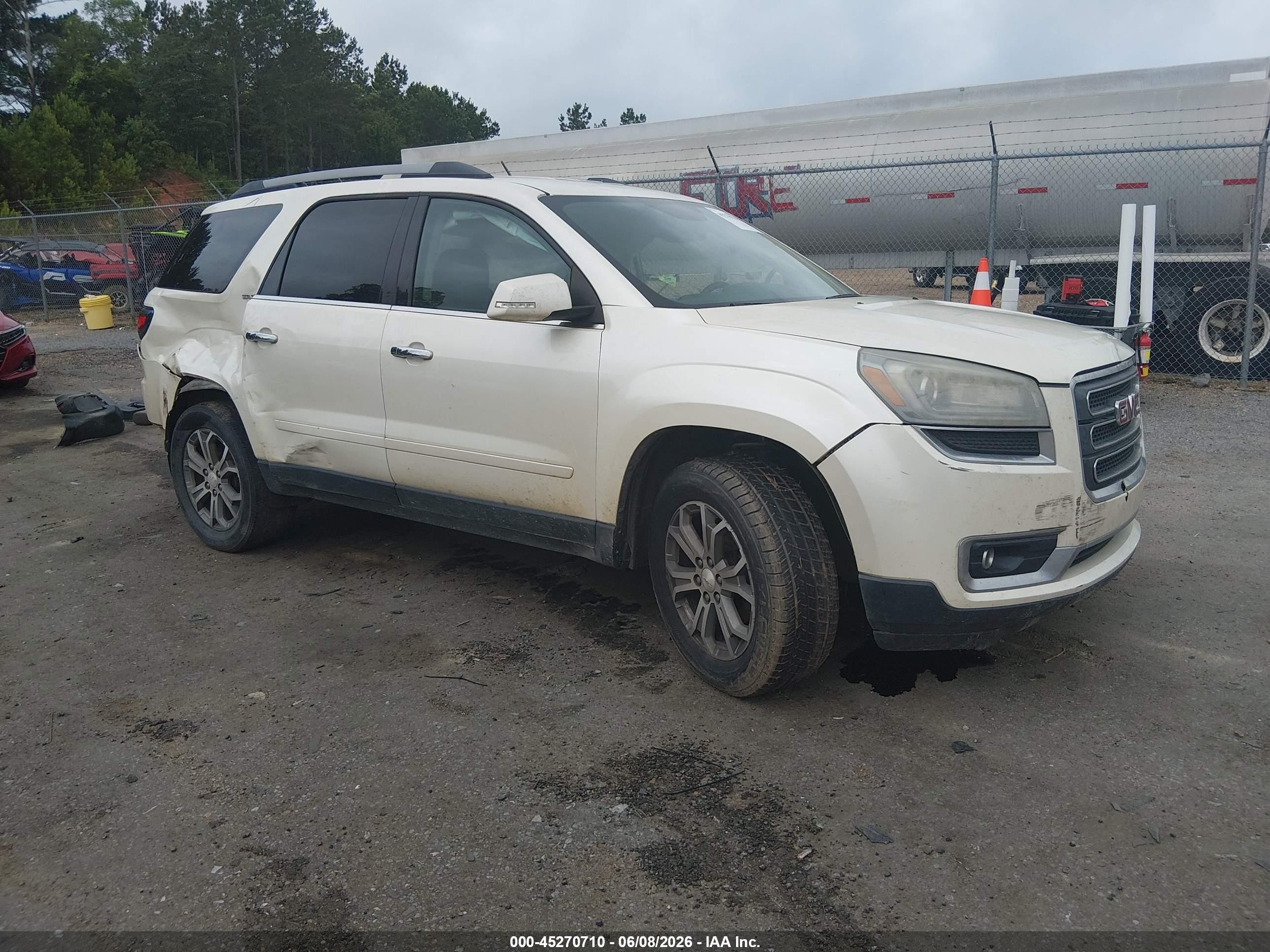 2014 GMC Acadia SLT, VIN 1GKKRRKD9EJ345696 — Side