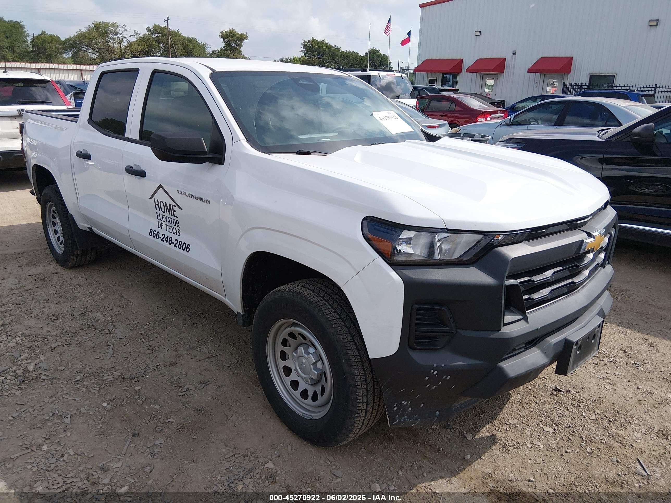2024 Chevrolet Colorado 2WD Work Truck, VIN 1GCPSBEK4R1178385 — Rear end