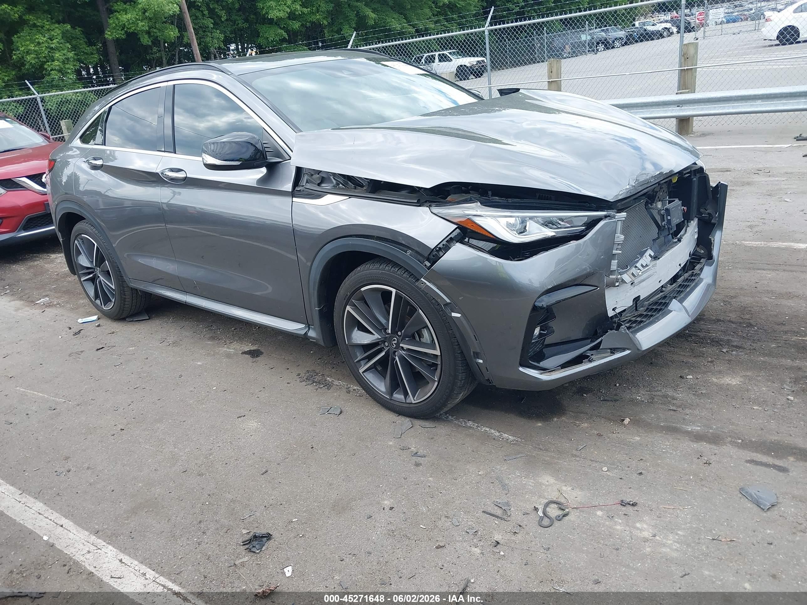 2023 Infiniti QX55 Luxe, VIN 3PCAJ5JR1PF112118 — Front end
