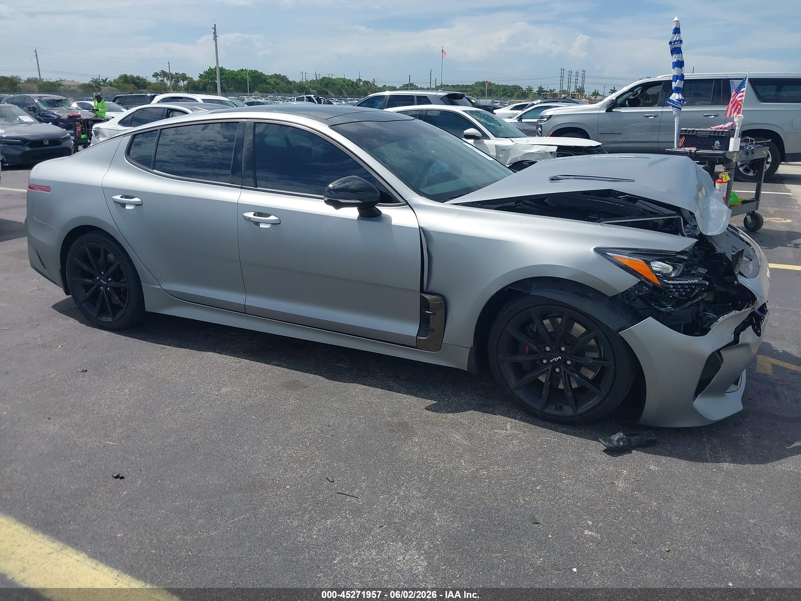 2023 Kia Stinger GT2, VIN KNAE55LCXP6134786 — Front end