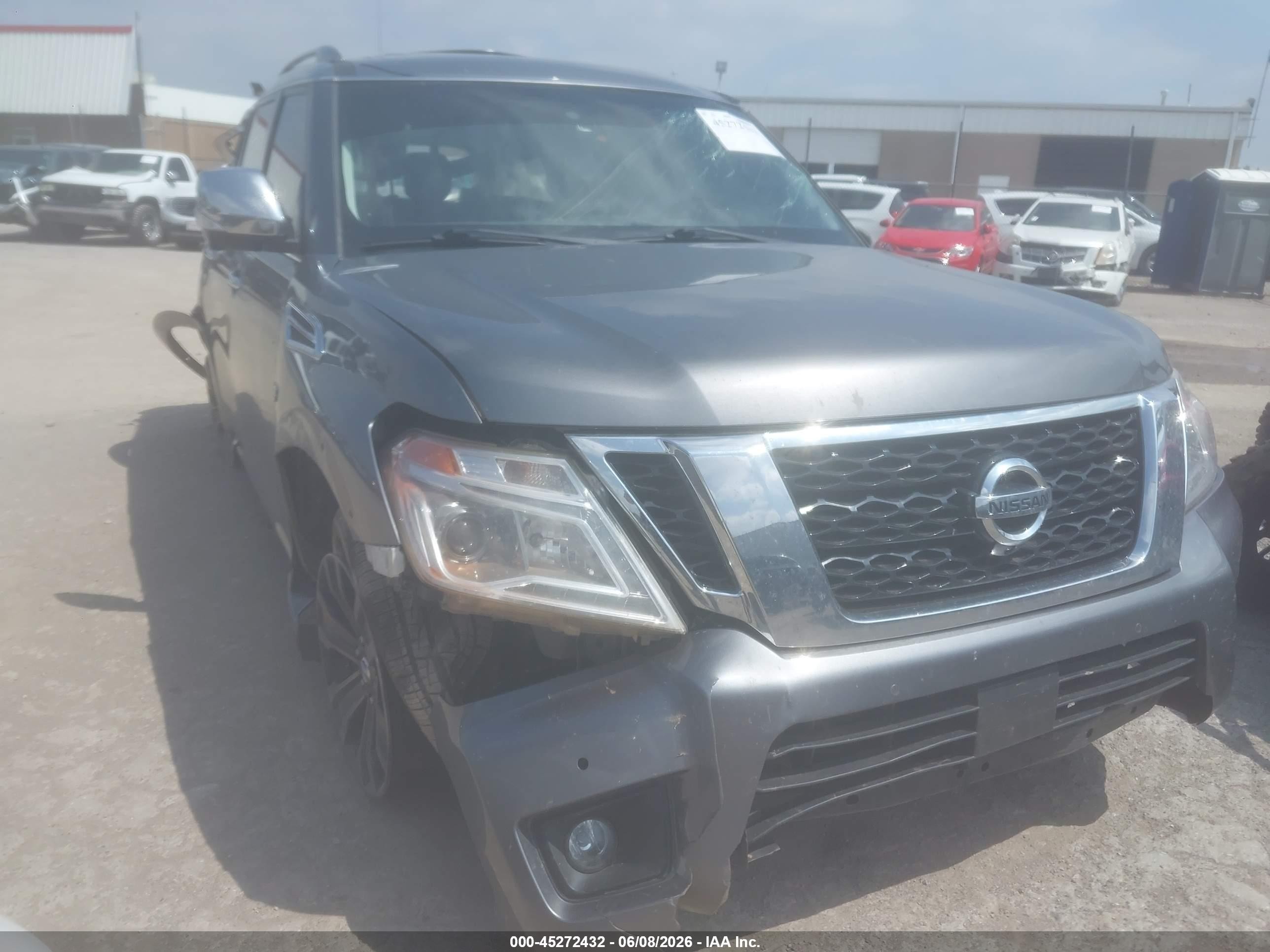 2018 Nissan Armada Platinum, VIN JN8AY2NC3JX501523 — Rollover