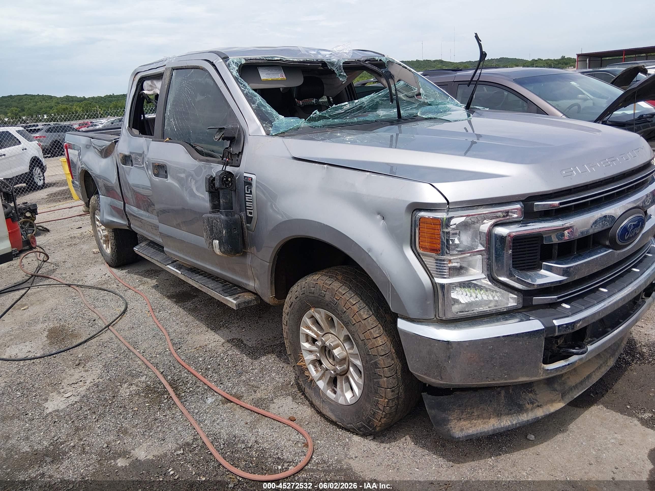 2020 Ford F-250 XL, VIN 1FT7W2B63LEE05707 — Rollover
