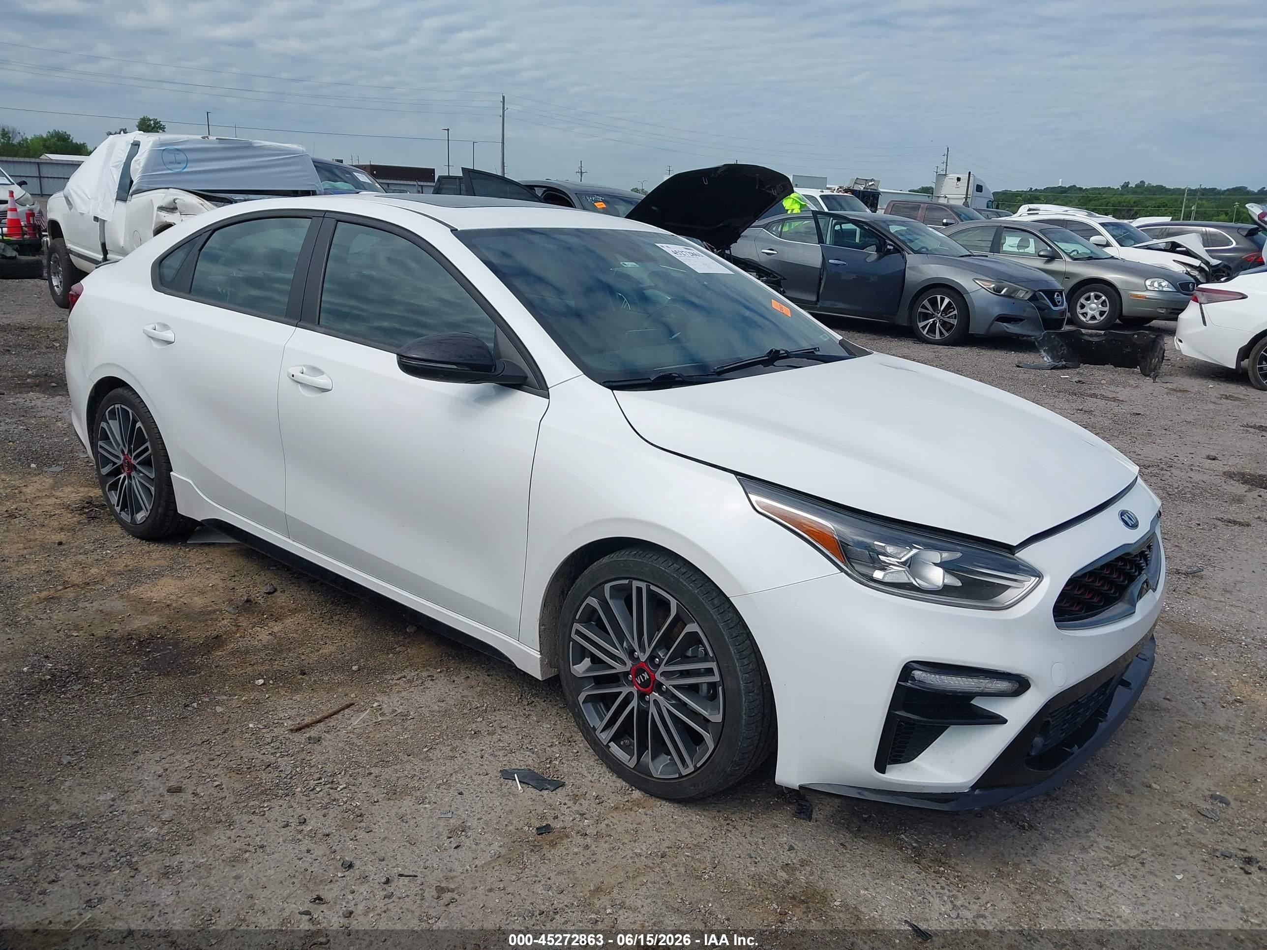 2021 Kia Forte GT, VIN 3KPF44AC1ME380994 — Hail