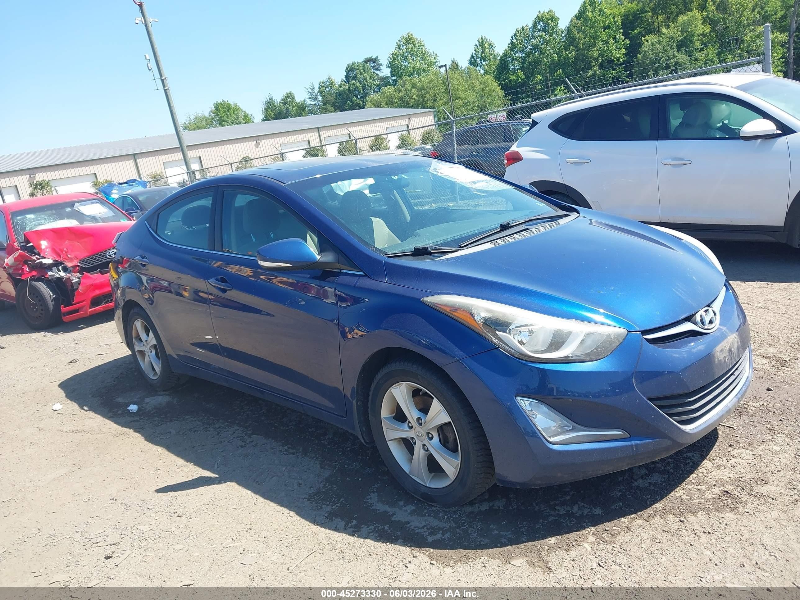 2016 Hyundai Elantra SE, VIN 5NPDH4AE7GH775775 — Rear end