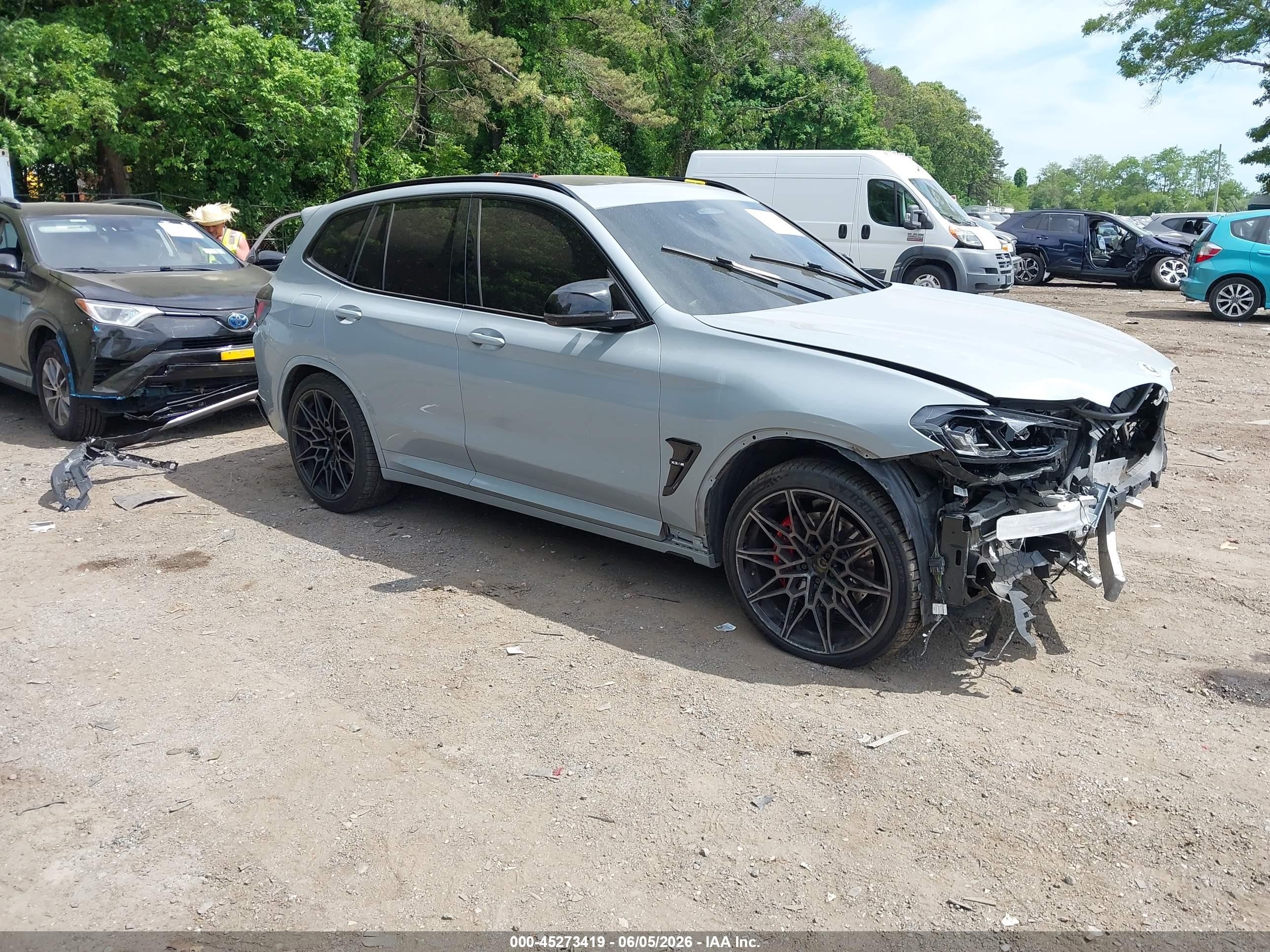 2022 BMW X3 M, VIN 5YM13EC00N9N32413 — Front end