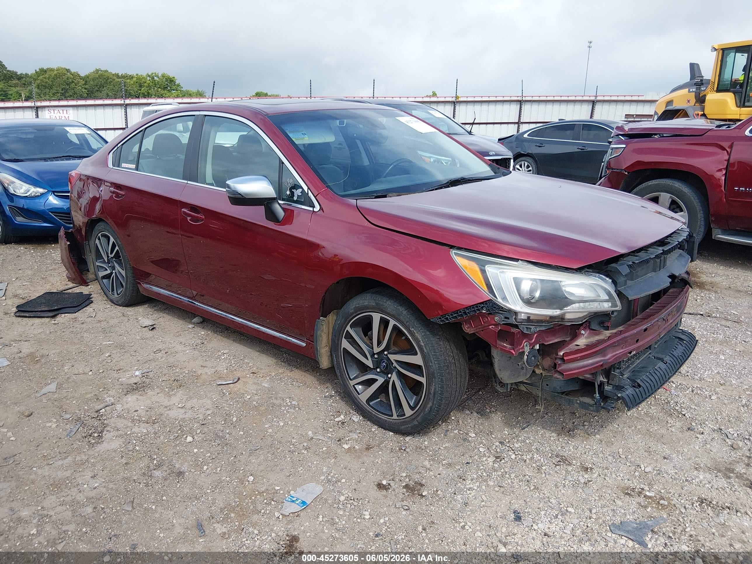 2017 Subaru Legacy Special Sports, VIN 4S3BNAS65H3061646 — Front end