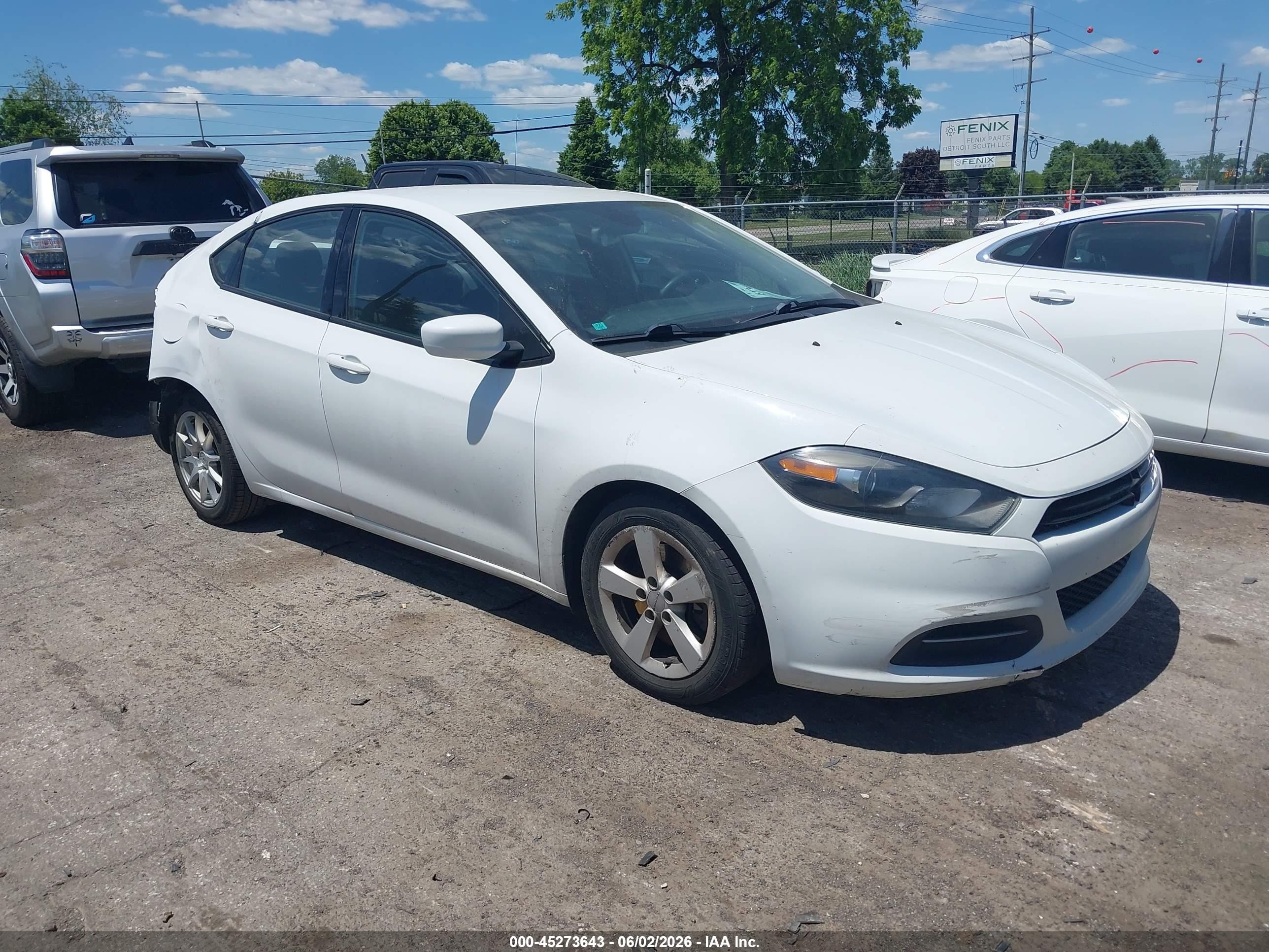 2016 Dodge Dart SXT, VIN 1C3CDFBB1GD515499 — Rear end