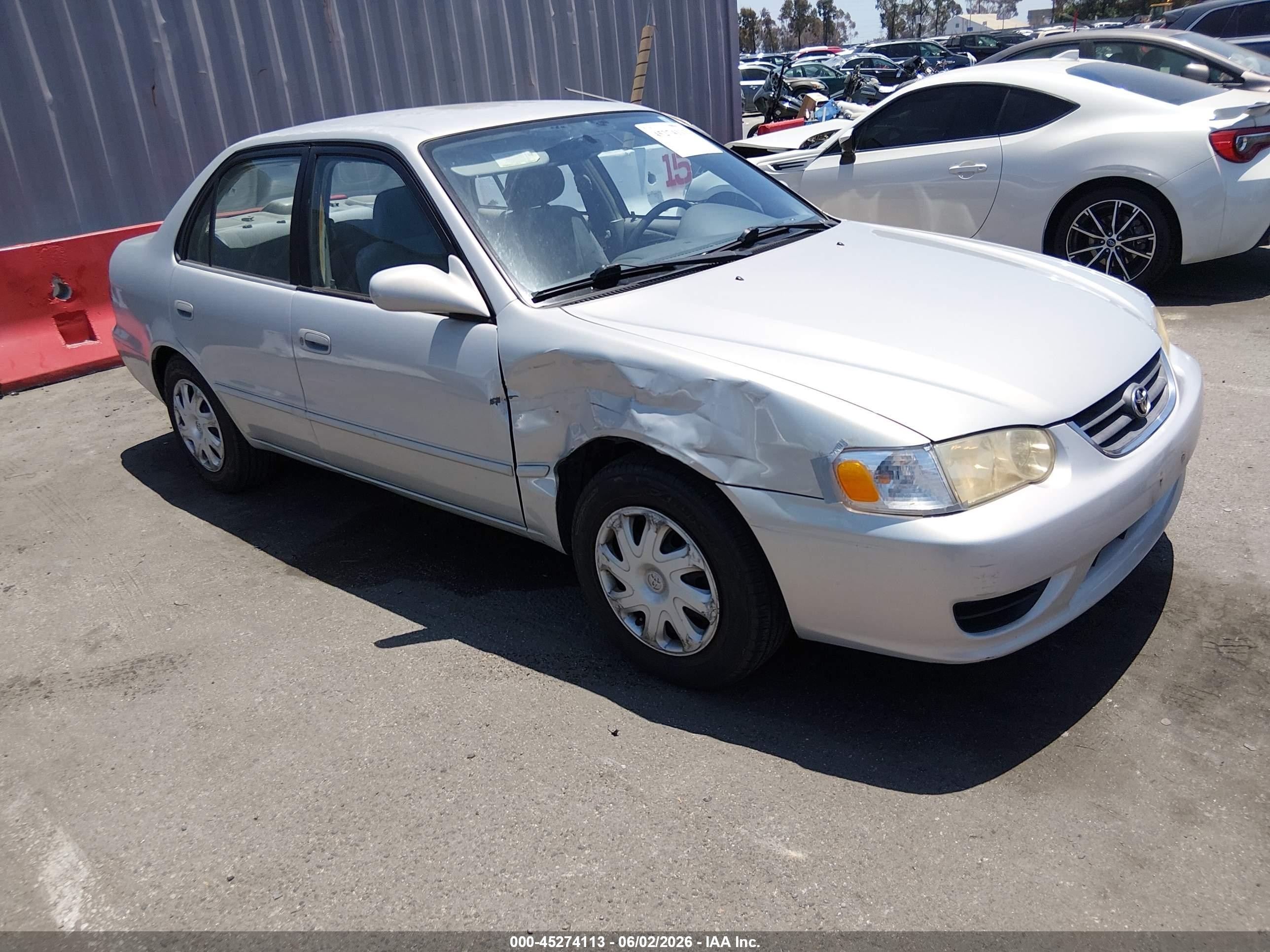 2001 Toyota Corolla S, VIN 1NXBR12E01Z454770 — Normal wear