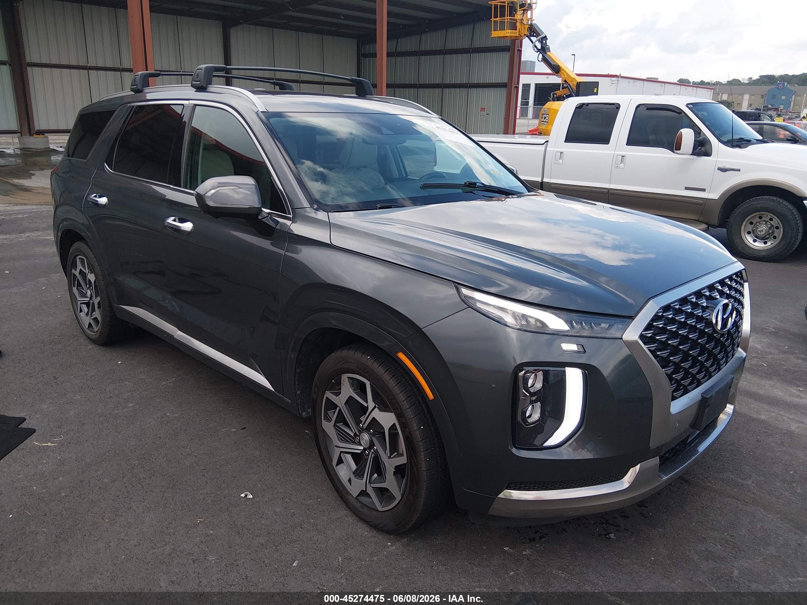 2022 Hyundai Palisade Calligraphy, VIN KM8R7DHEXNU392944 — Rear end