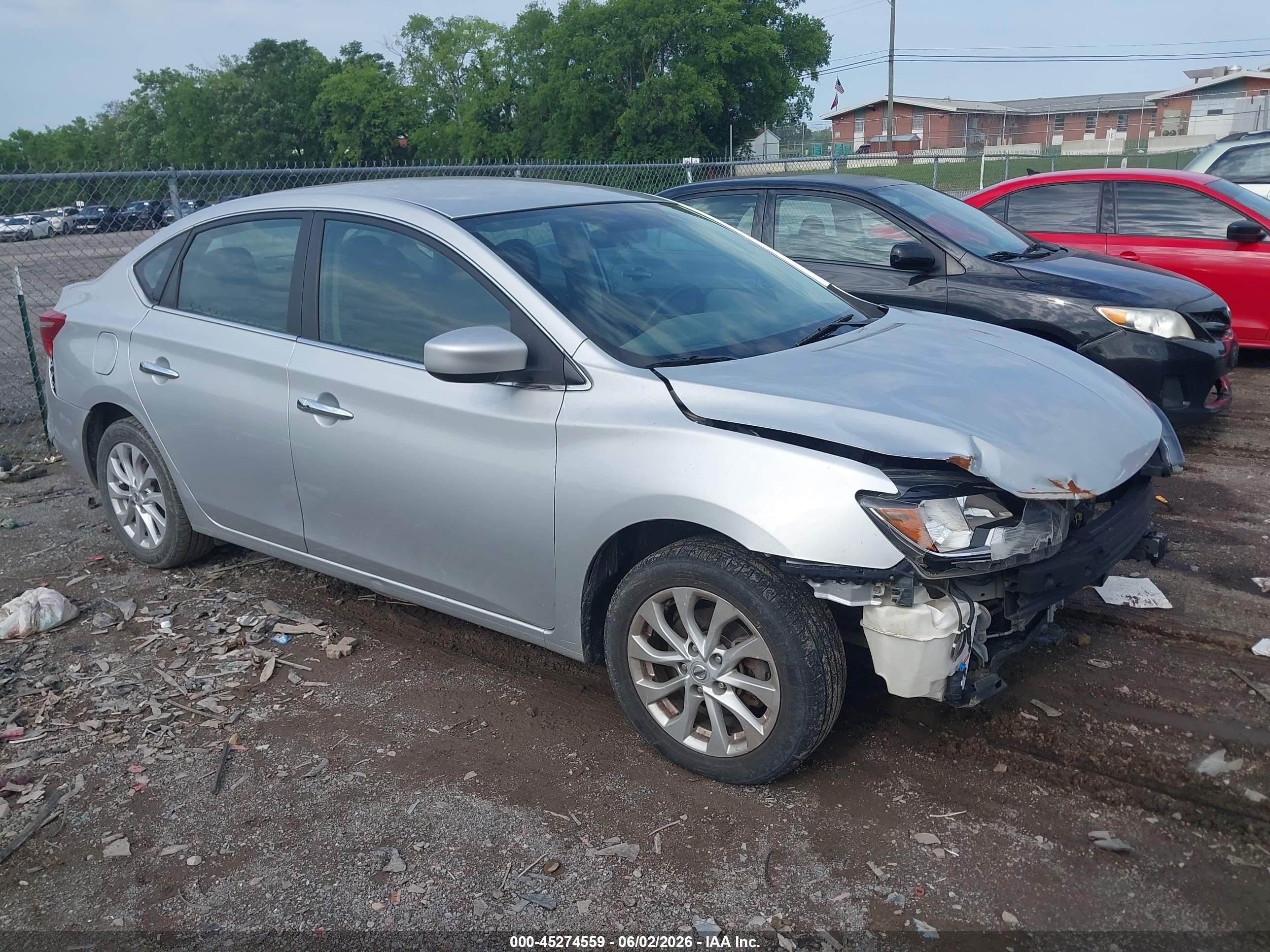 2019 Nissan Sentra SV, VIN 3N1AB7AP4KY431746 — Перед