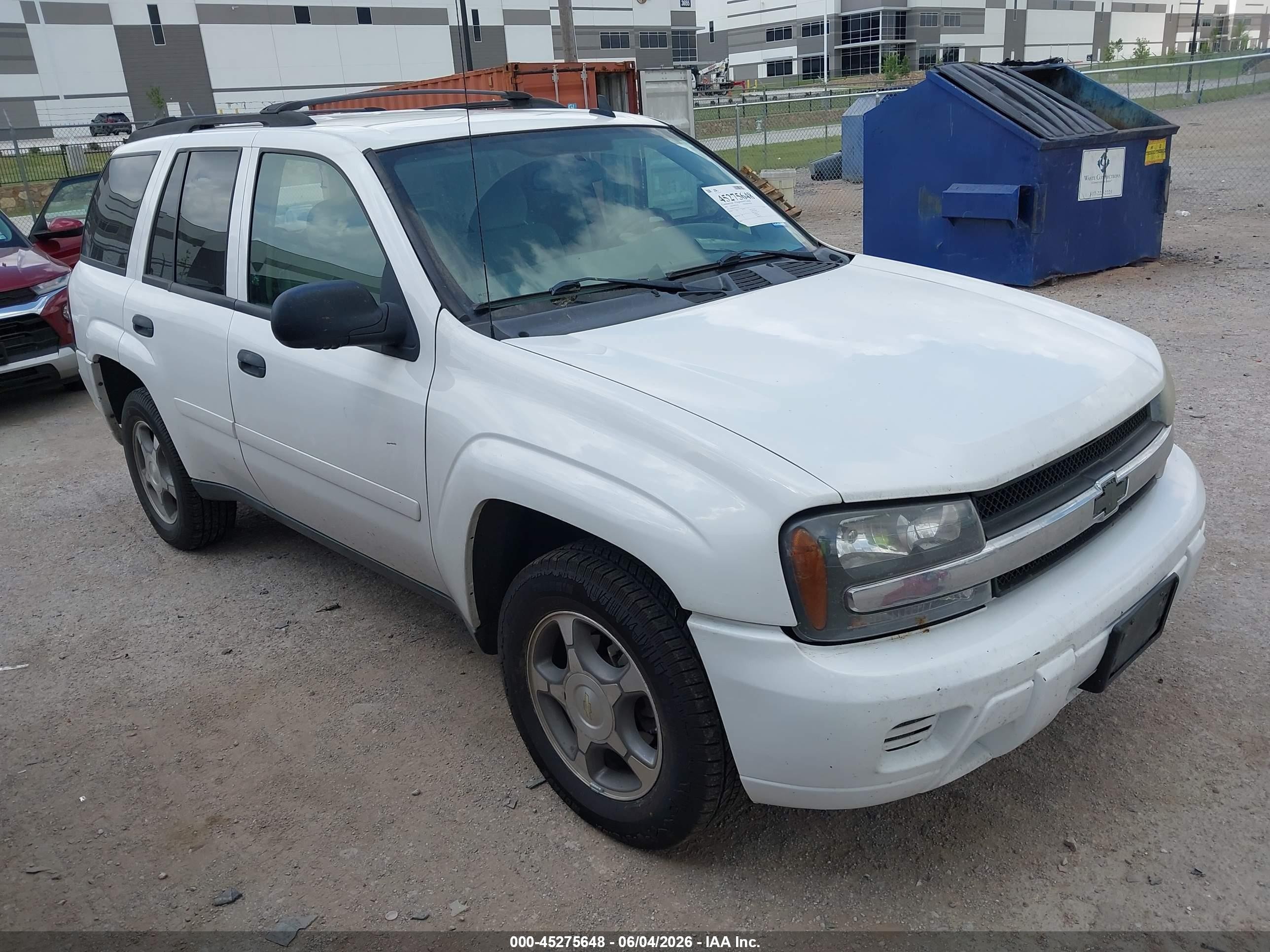 2007 Chevrolet TrailBlazer LS, VIN 1GNDS13S072273329 — Rear end