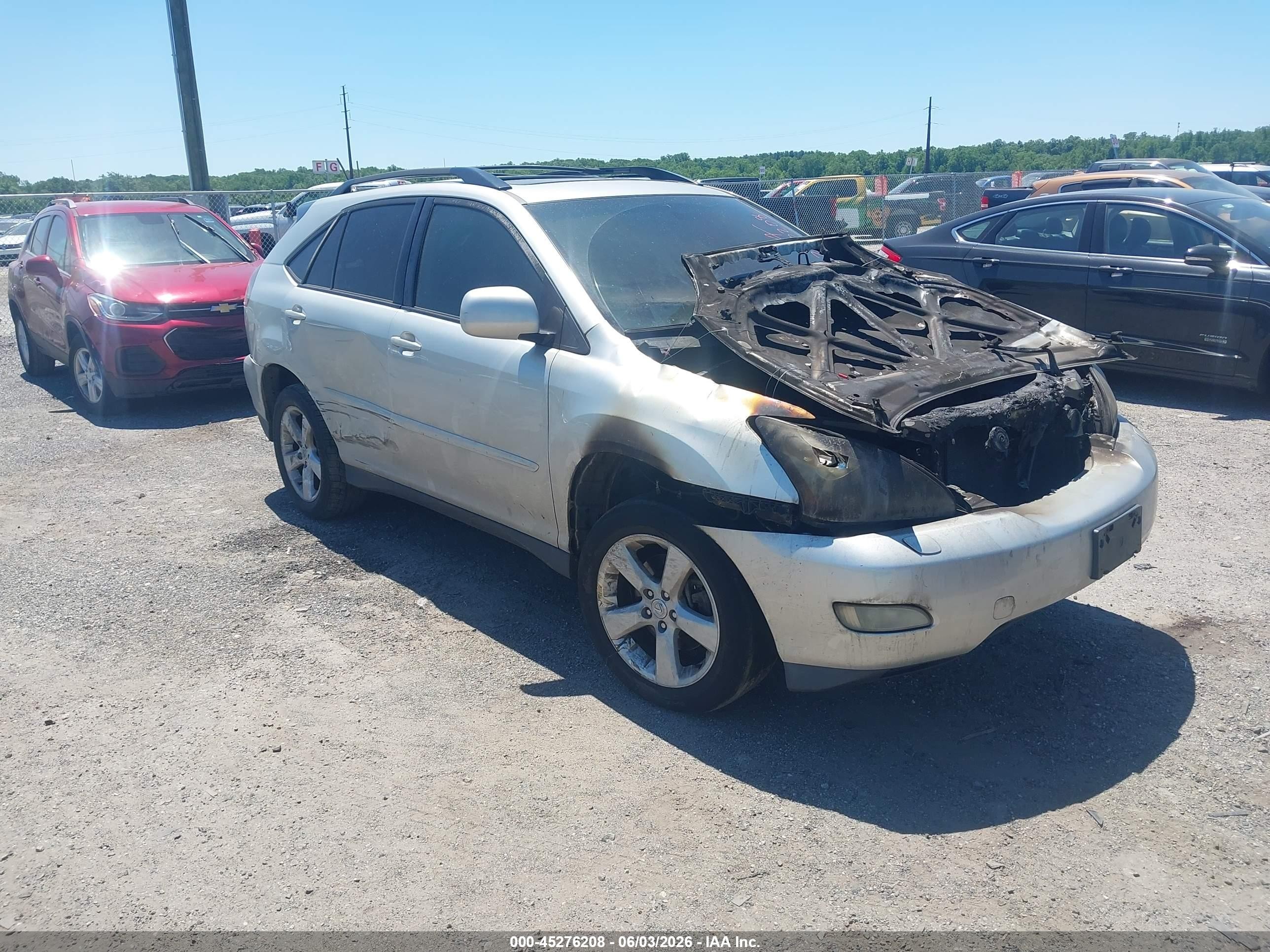 2004 Lexus RX 330, VIN 2T2HA31UX4C034604 — Engine fire