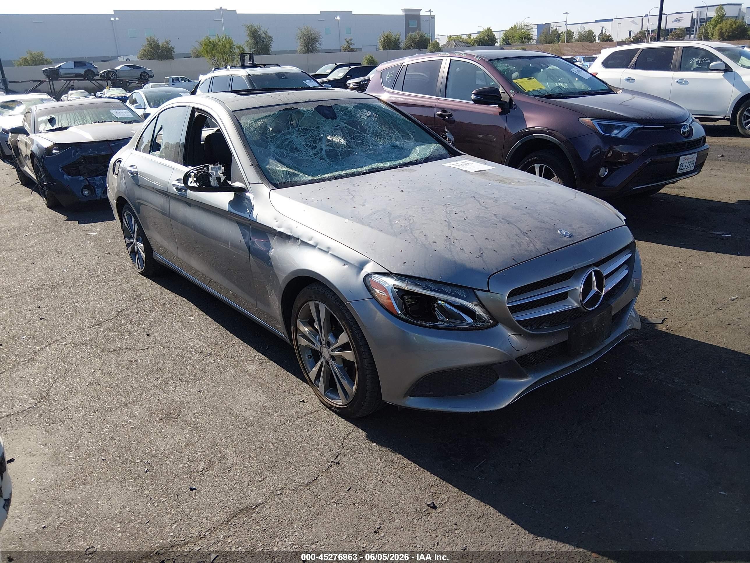 2015 Mercedes-Benz C 300, VIN 55SWF4JB0FU048154 — Theft recovery