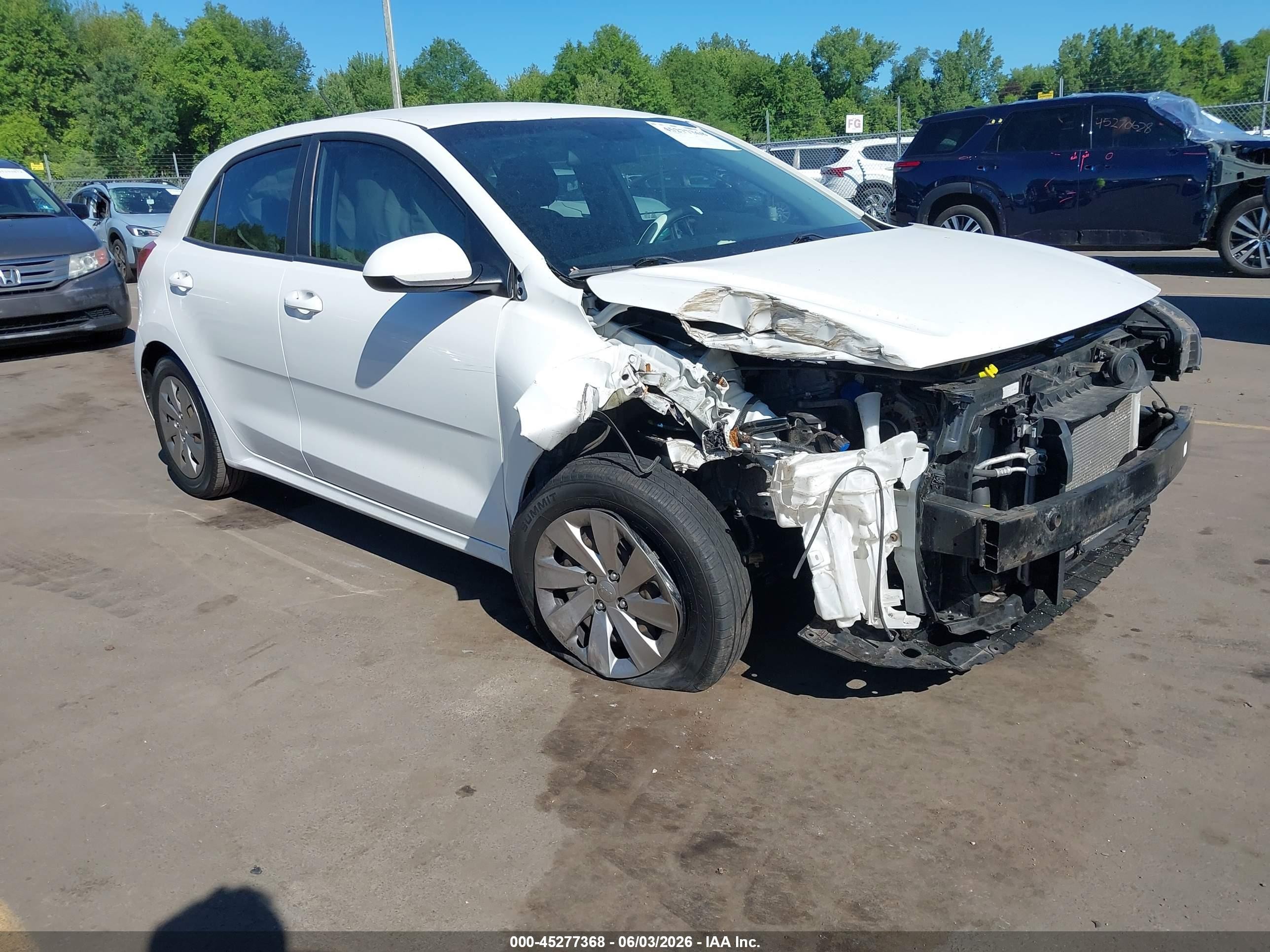2018 Kia Rio LX, VIN 3KPA25AB0JE044827 — Front end