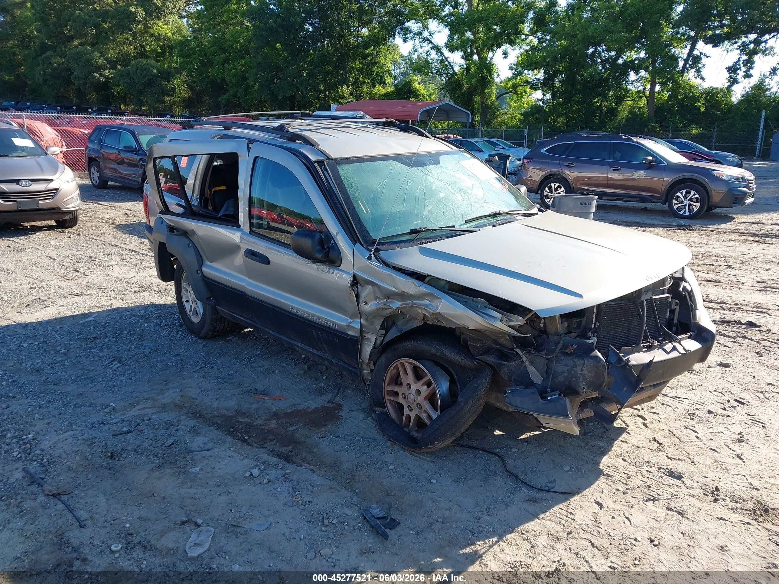 2004 Jeep Grand Cherokee Laredo, VIN 1J4GW48S94C302265 — Biohazard / chemical