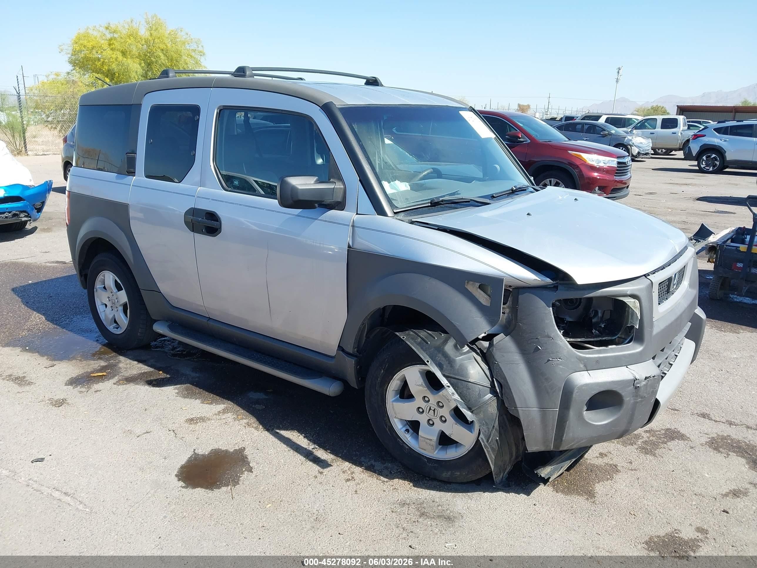 2003 Honda Element EX, VIN 5J6YH18583L021189 — Front end