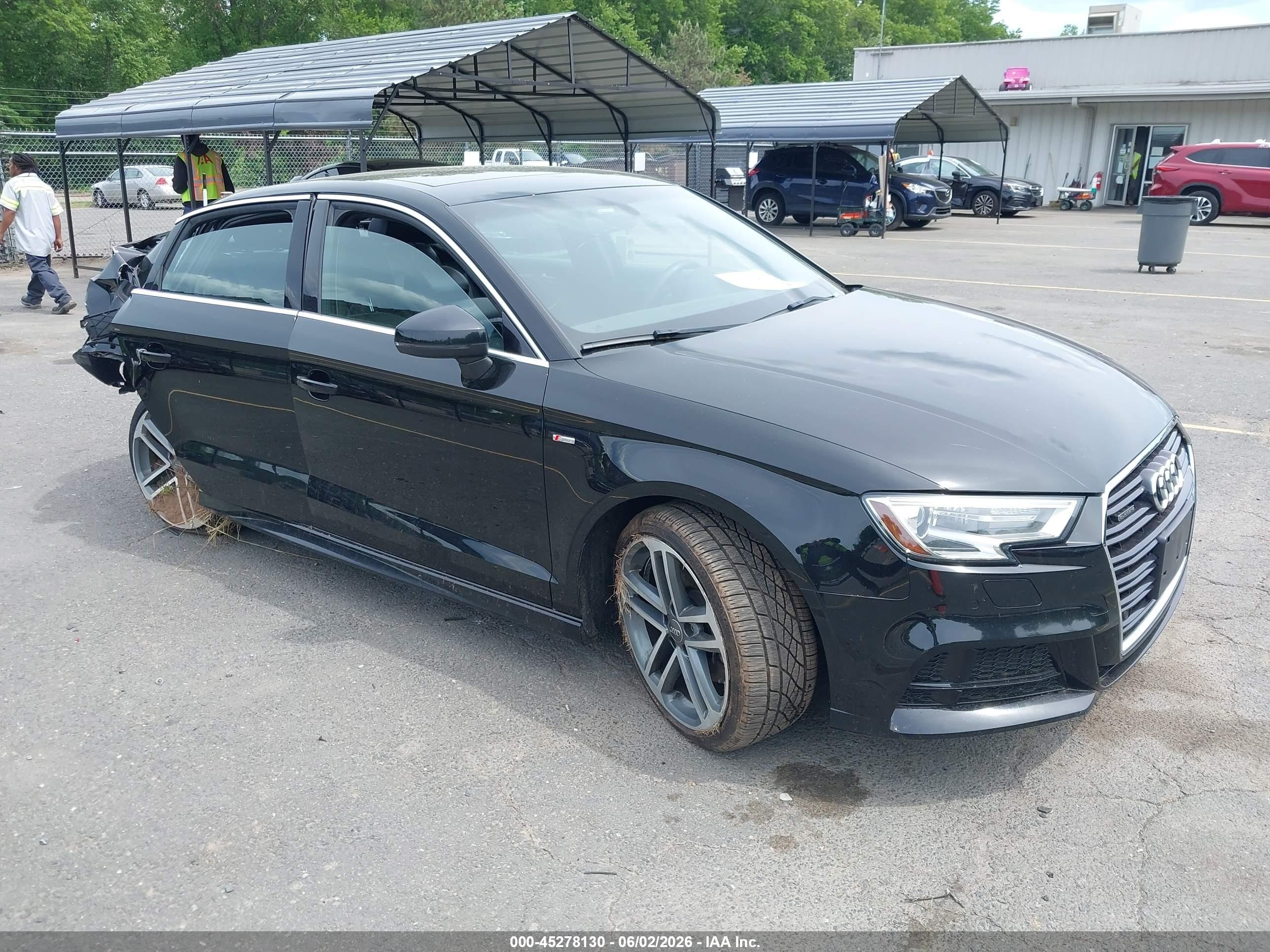 2018 Audi A3 Premium Plus, VIN WAUJ8GFF2J1045824 — Rear end