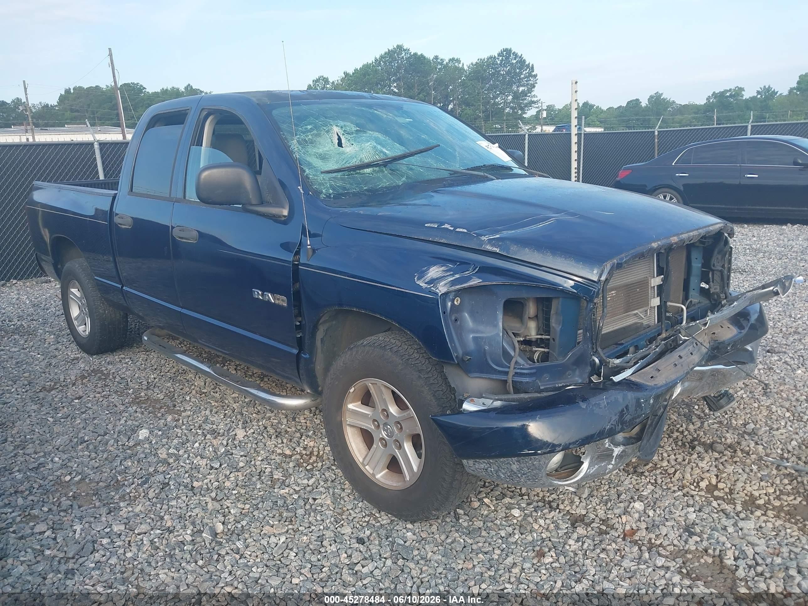 2008 Dodge 1500 SLT, VIN 1D7HA18N48J185686 — Перед