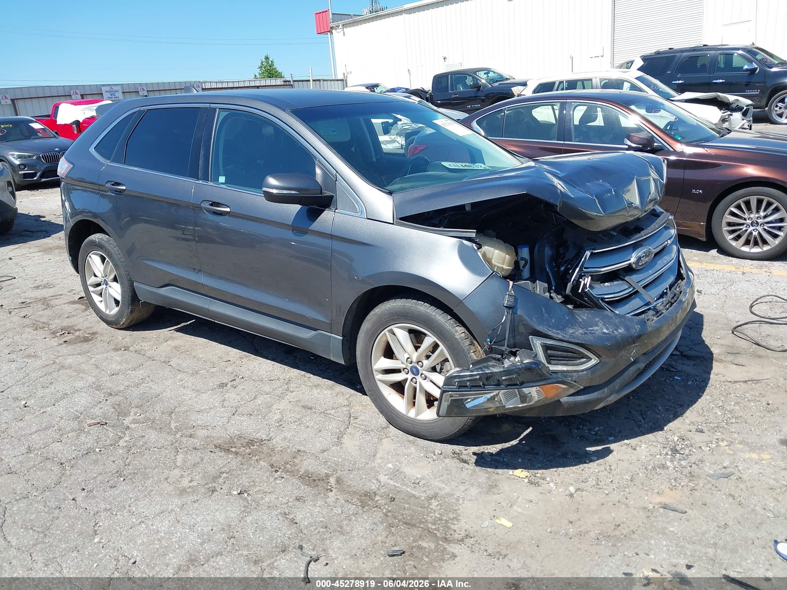2017 Ford Edge SEL, VIN 2FMPK4J97HBC01106 — Front end