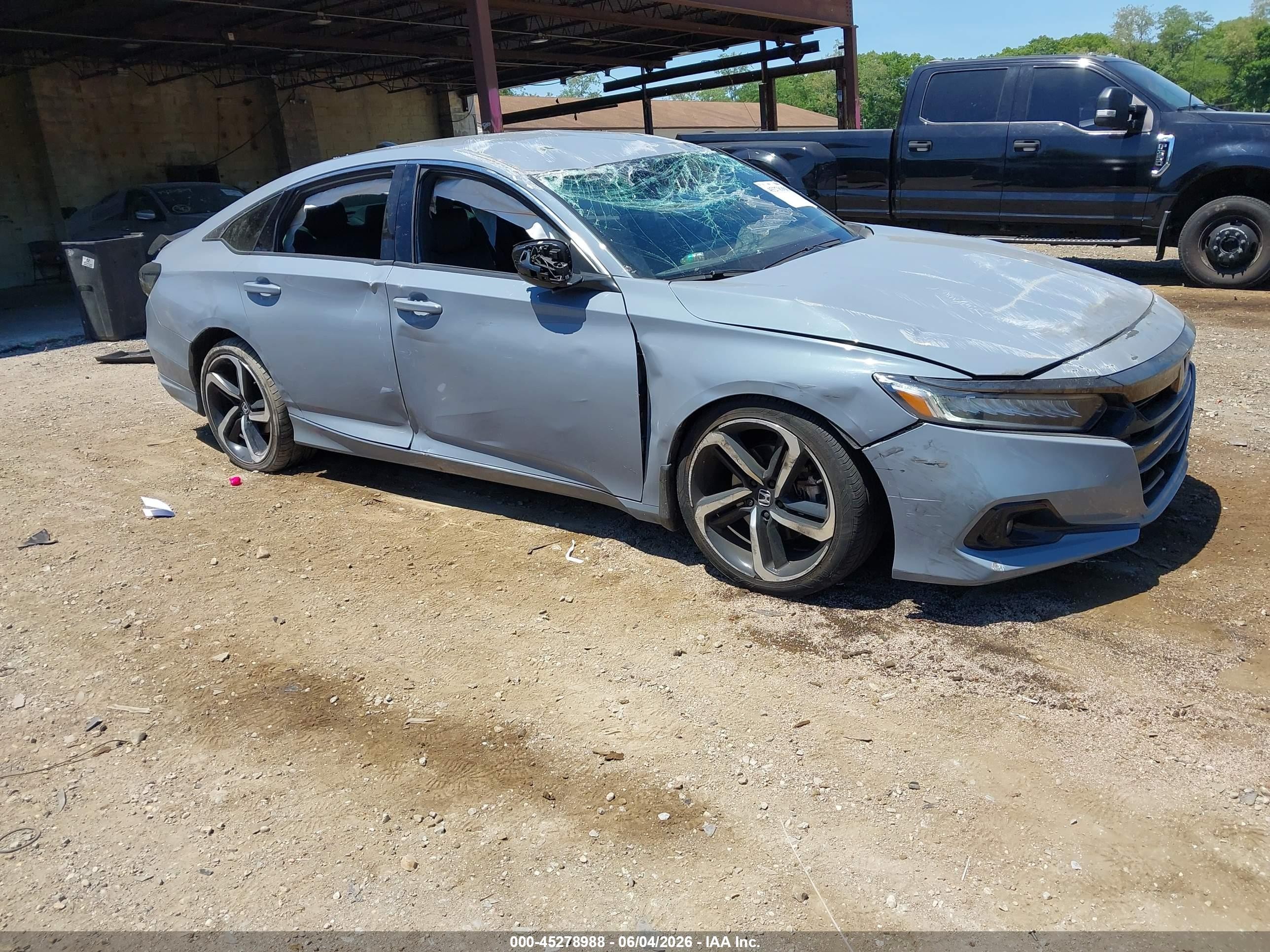 2022 Honda Accord Sport, VIN 1HGCV1F39NA121294 — Front end