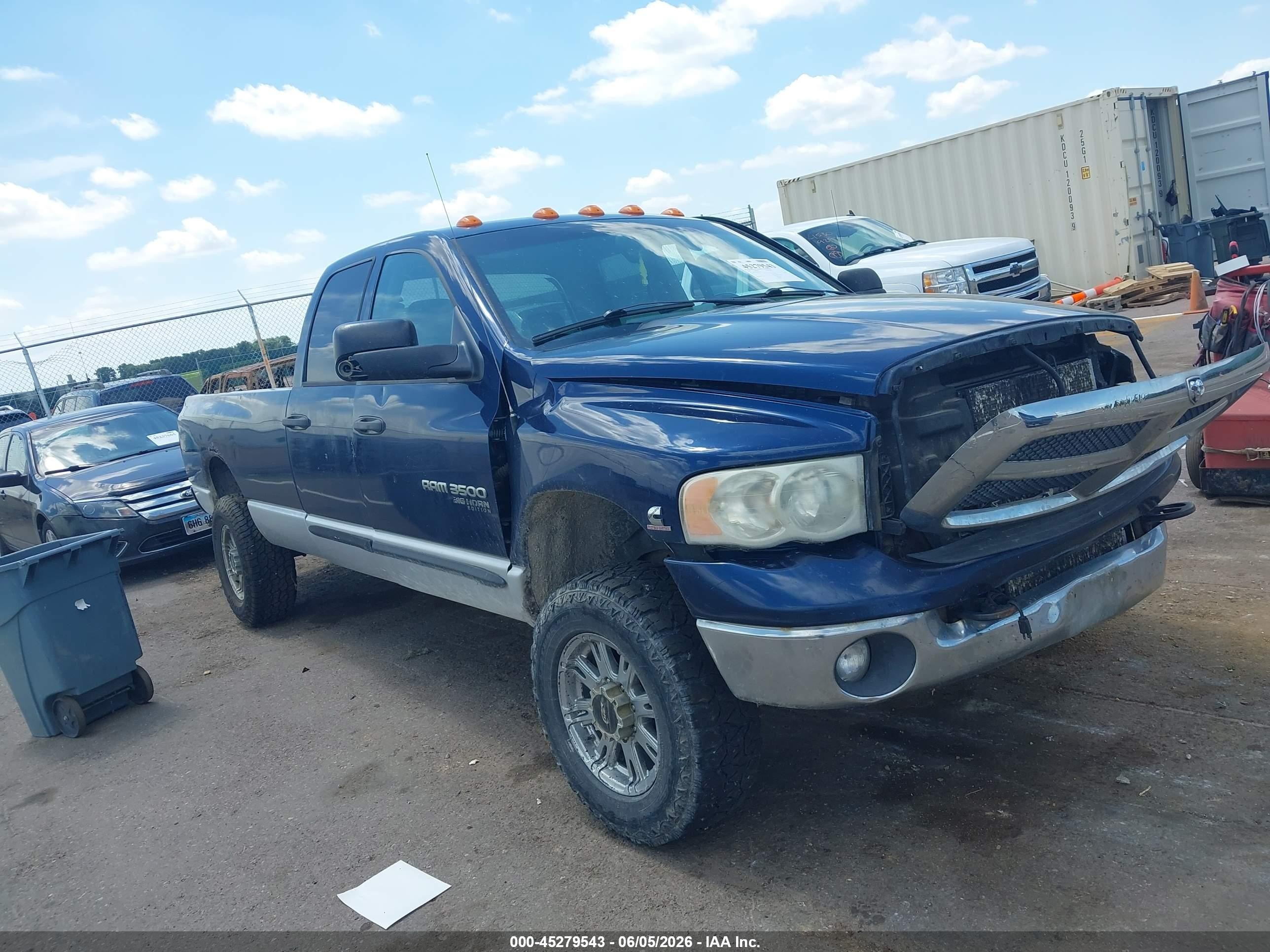 2005 Dodge 3500 SLT, VIN 3D7LS38C05G847259 — Бок