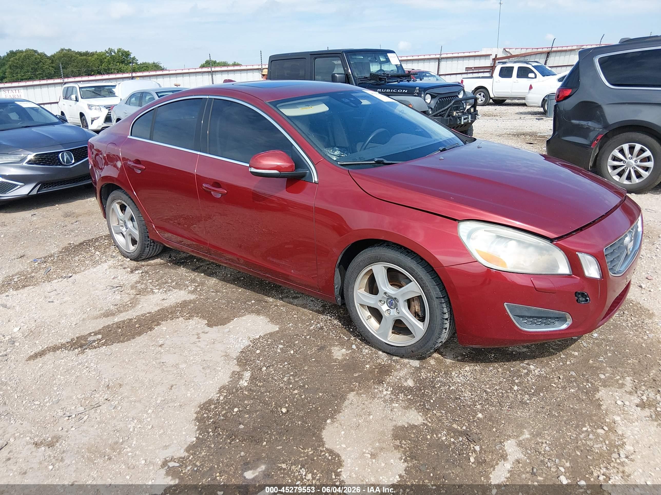 2012 Volvo S60 T5, VIN YV1622FS9C2033297 — Side