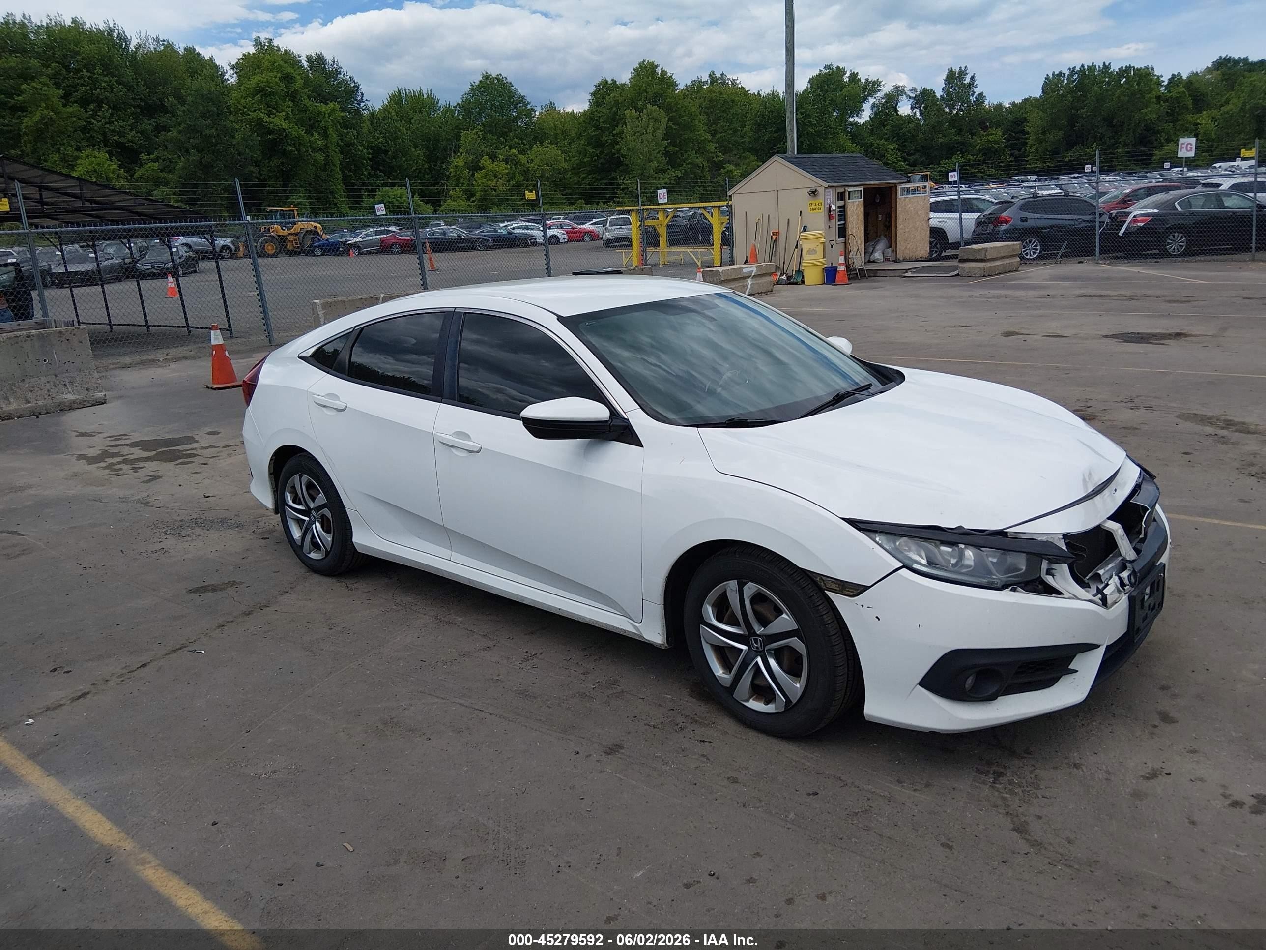 2018 Honda Civic LX, VIN 2HGFC2F58JH503886 — Front end