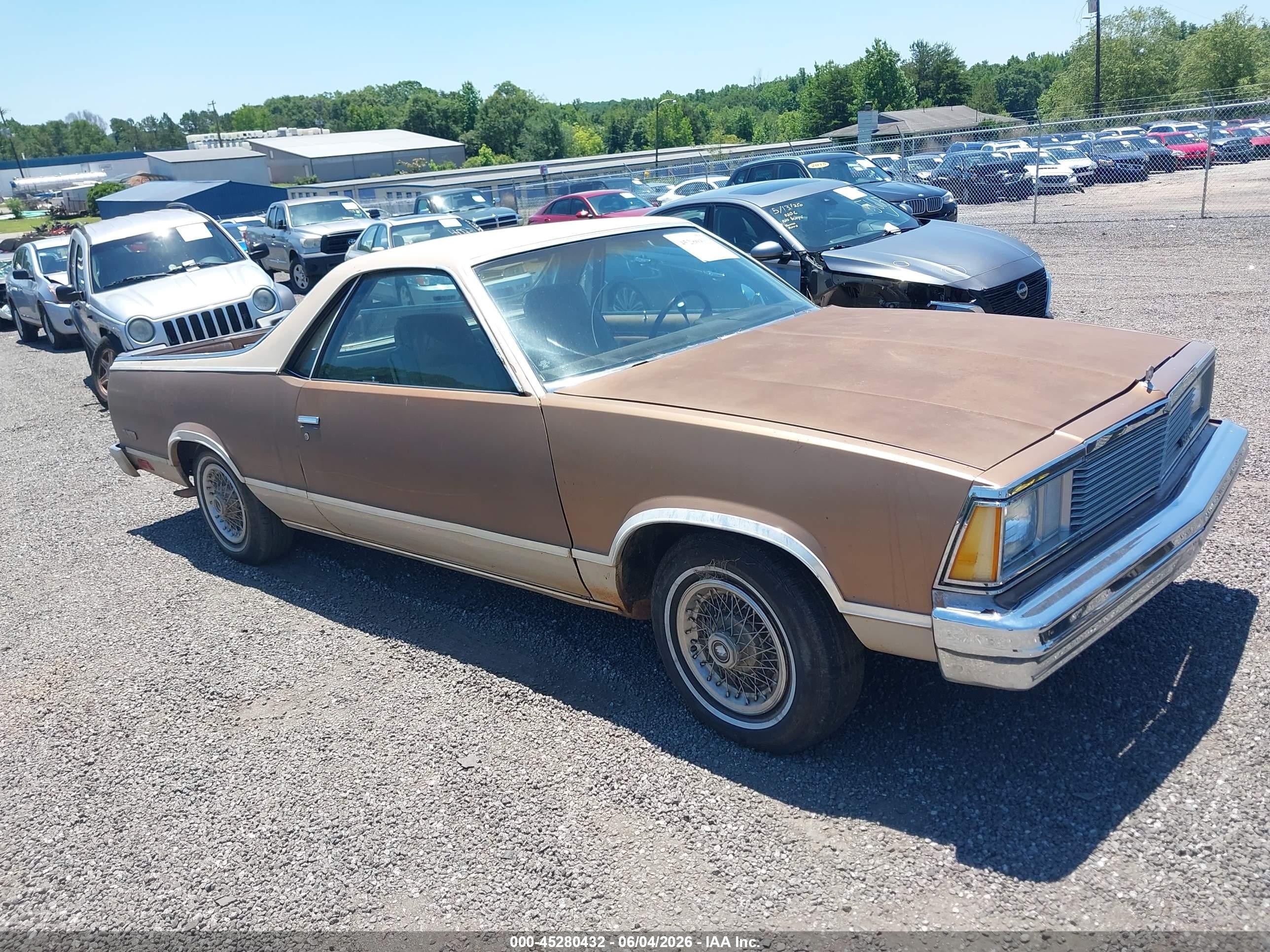 1981 Chevrolet El Camino, VIN 1GCCW80KXBD485383 — Normal wear