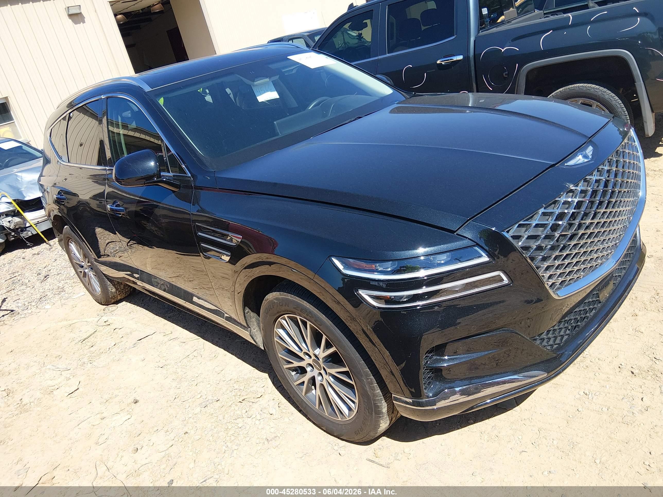 2021 Genesis GV80, VIN KMUHBDSB2MU051336 — Rear end
