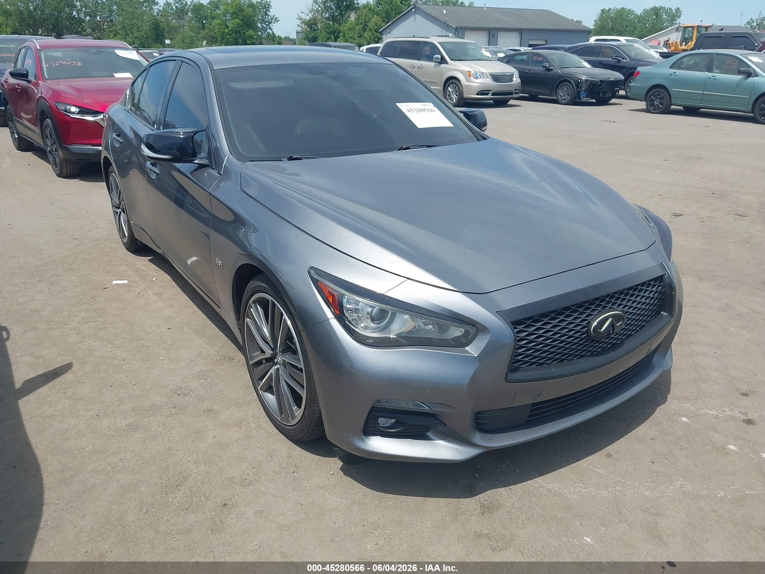 2017 Infiniti Q50 Signature Edition, VIN JN1EV7AR7HM839714 — Hail