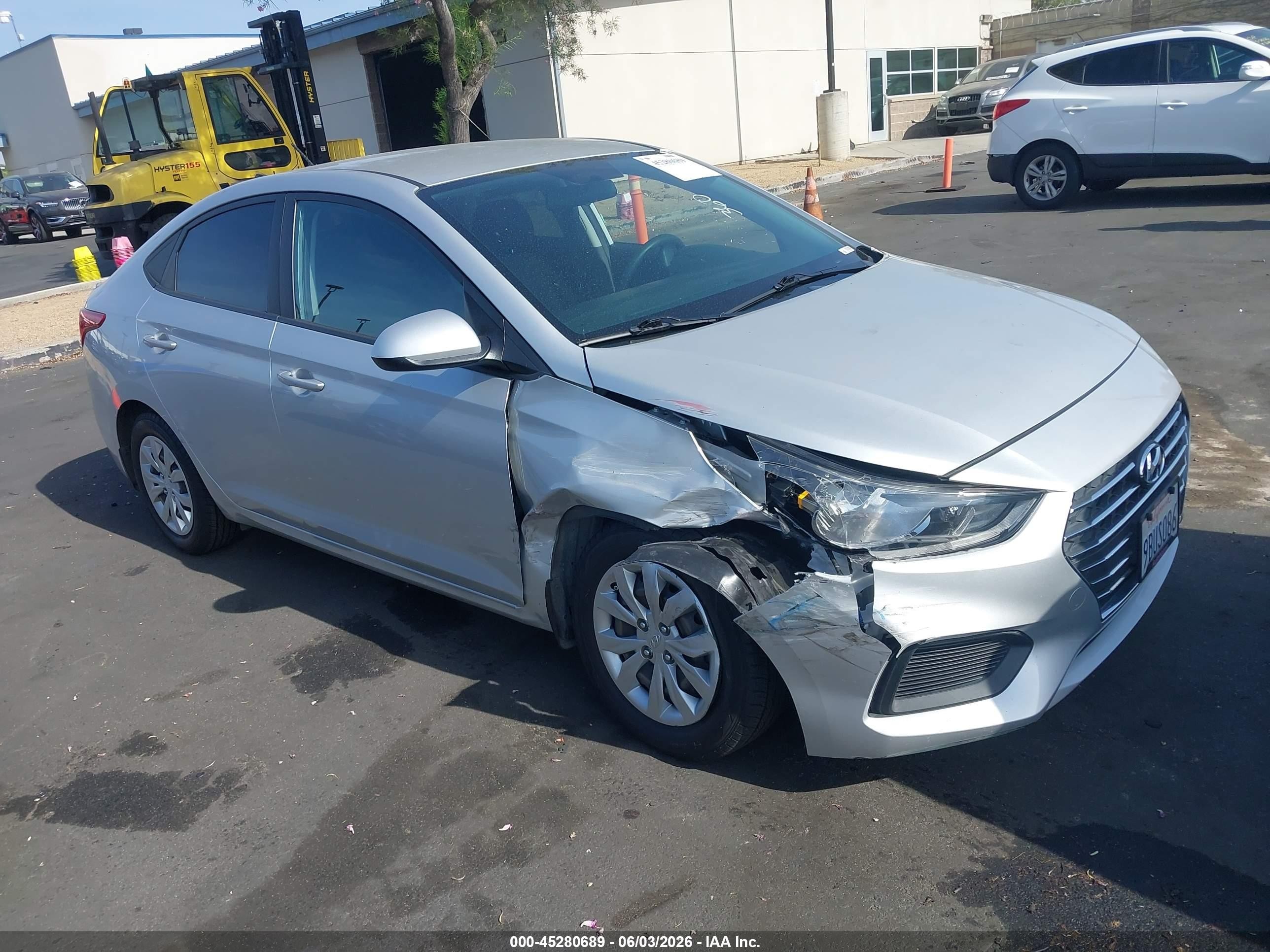 2022 Hyundai Accent SEL, VIN 3KPC24A6XNE177509 — Front end