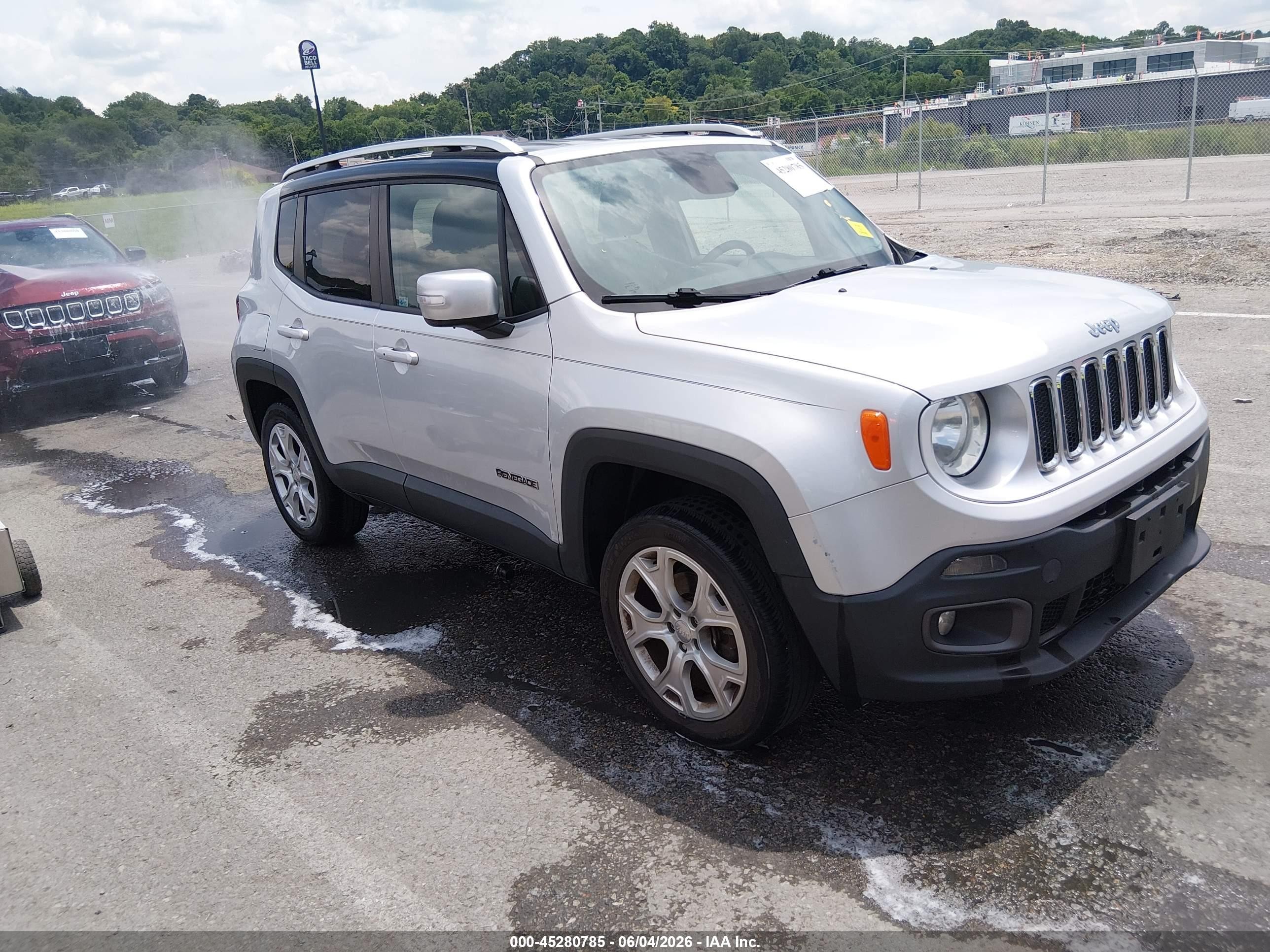 2015 Jeep Renegade Limited, VIN ZACCJBDT0FPB74312 — Hail