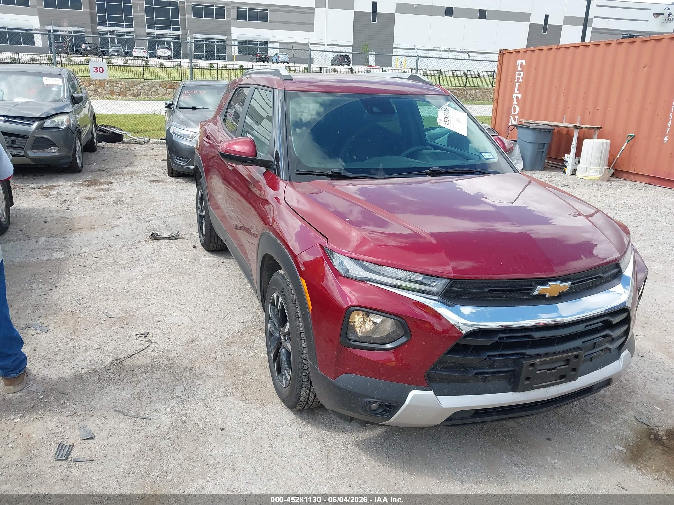 2023 Chevrolet TrailBlazer LT, VIN KL79MPS23PB207044 — Hail