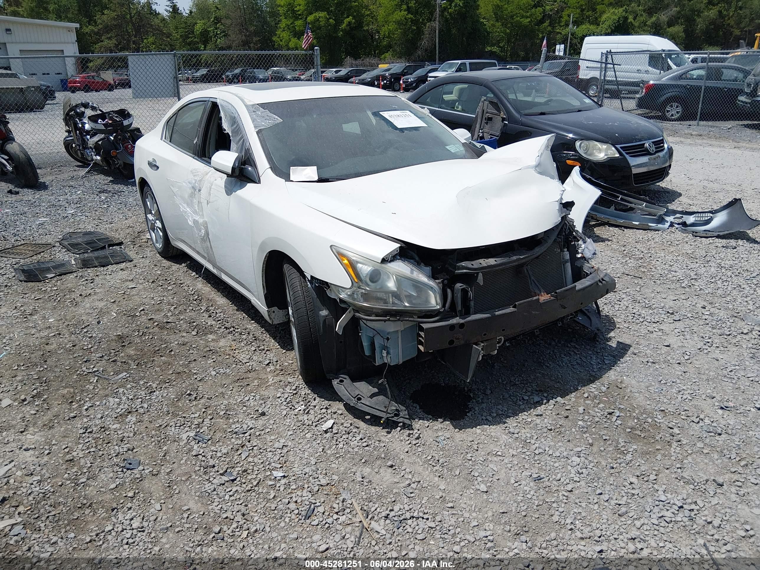2012 Nissan Maxima S, VIN 1N4AA5AP6CC801079 — Механическое