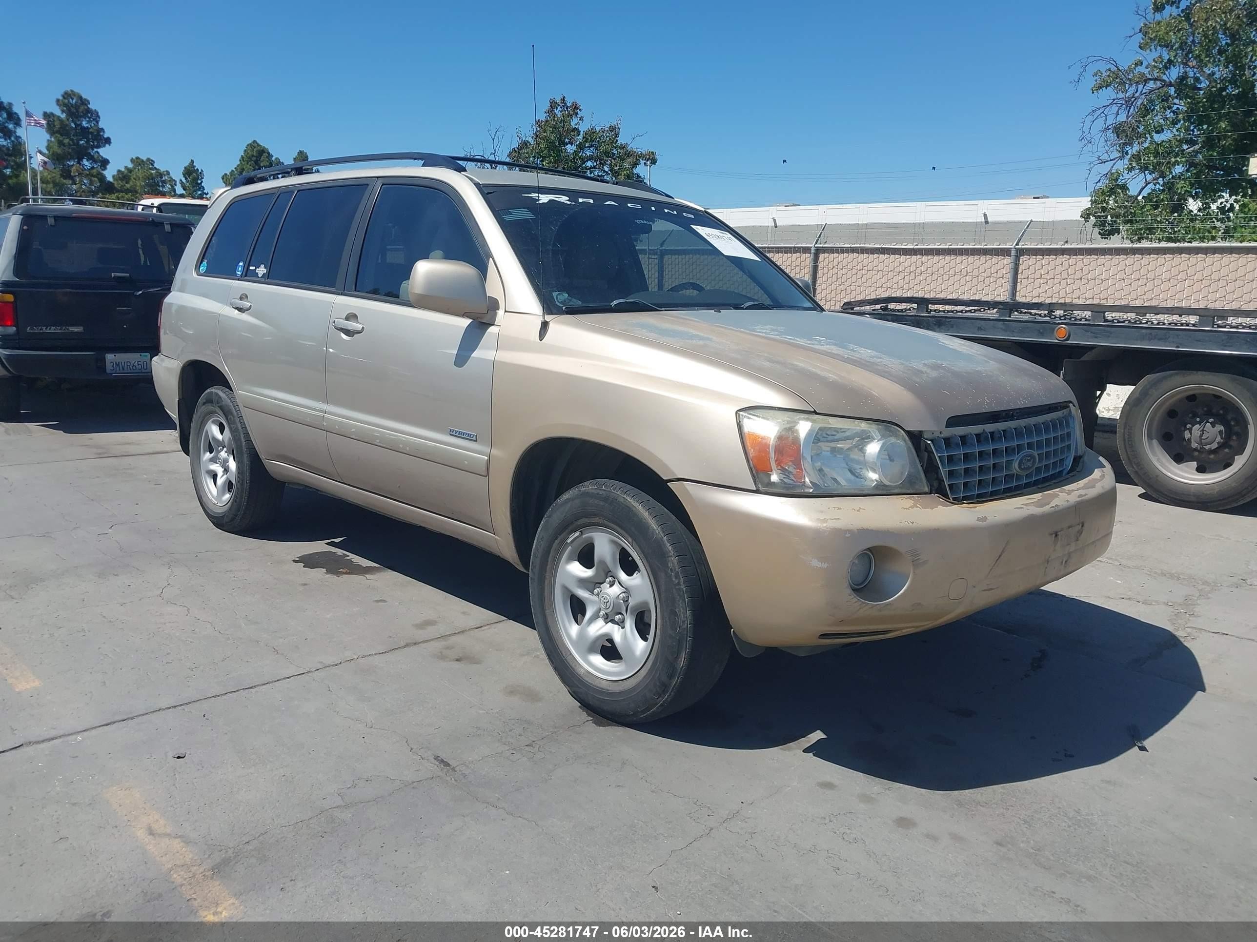 2007 Toyota Highlander, VIN JTEGD21A270161025 — Normal wear