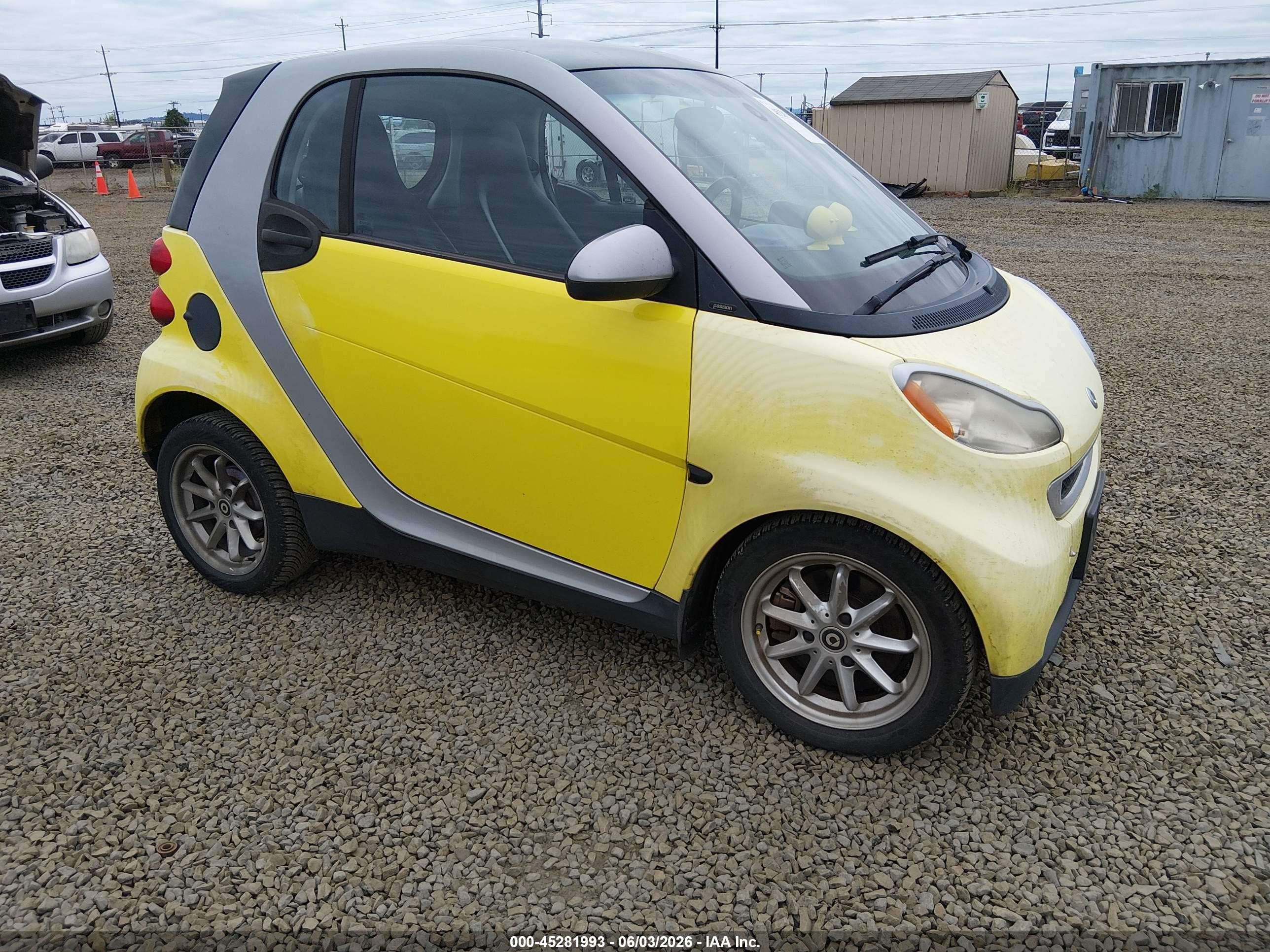 2008 Smart fortwo Pure, VIN WMEEJ31X08K196104 — Normal wear