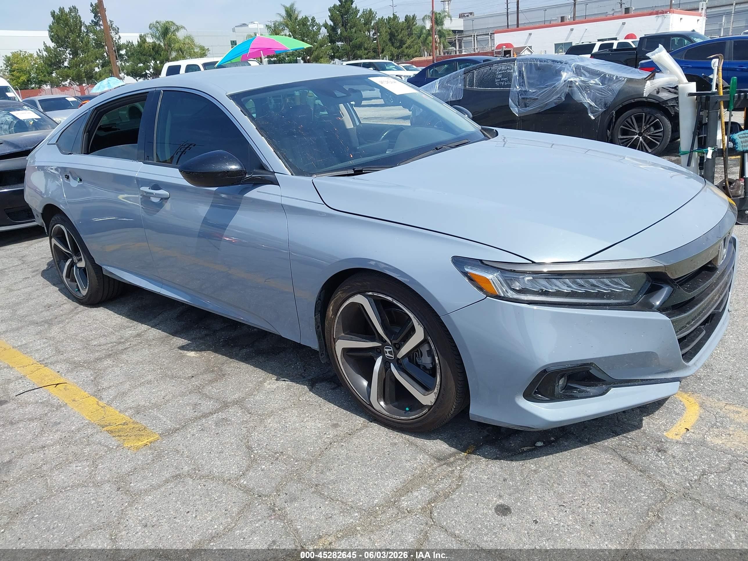 2022 Honda Accord Sport SE, VIN 1HGCV1F42NA074196 — Rear end