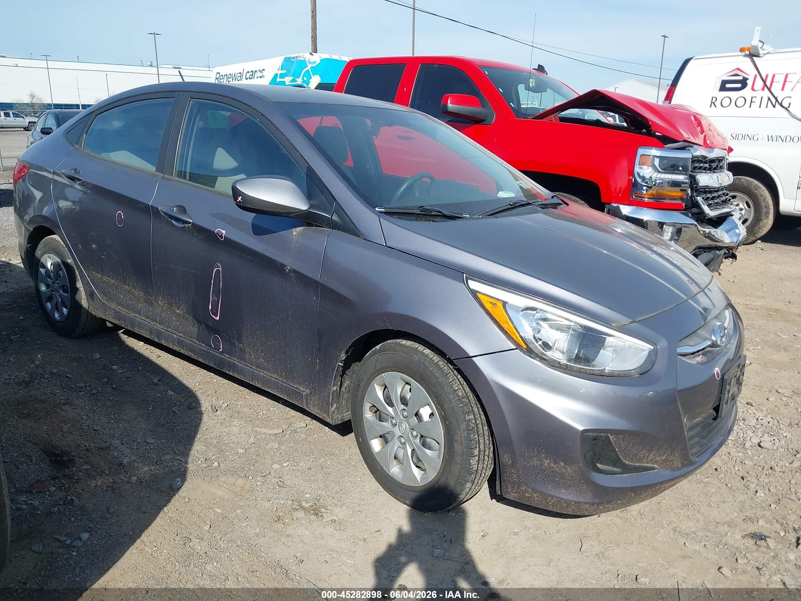 2016 Hyundai Accent SE, VIN KMHCT4AE7GU150479 — Перед