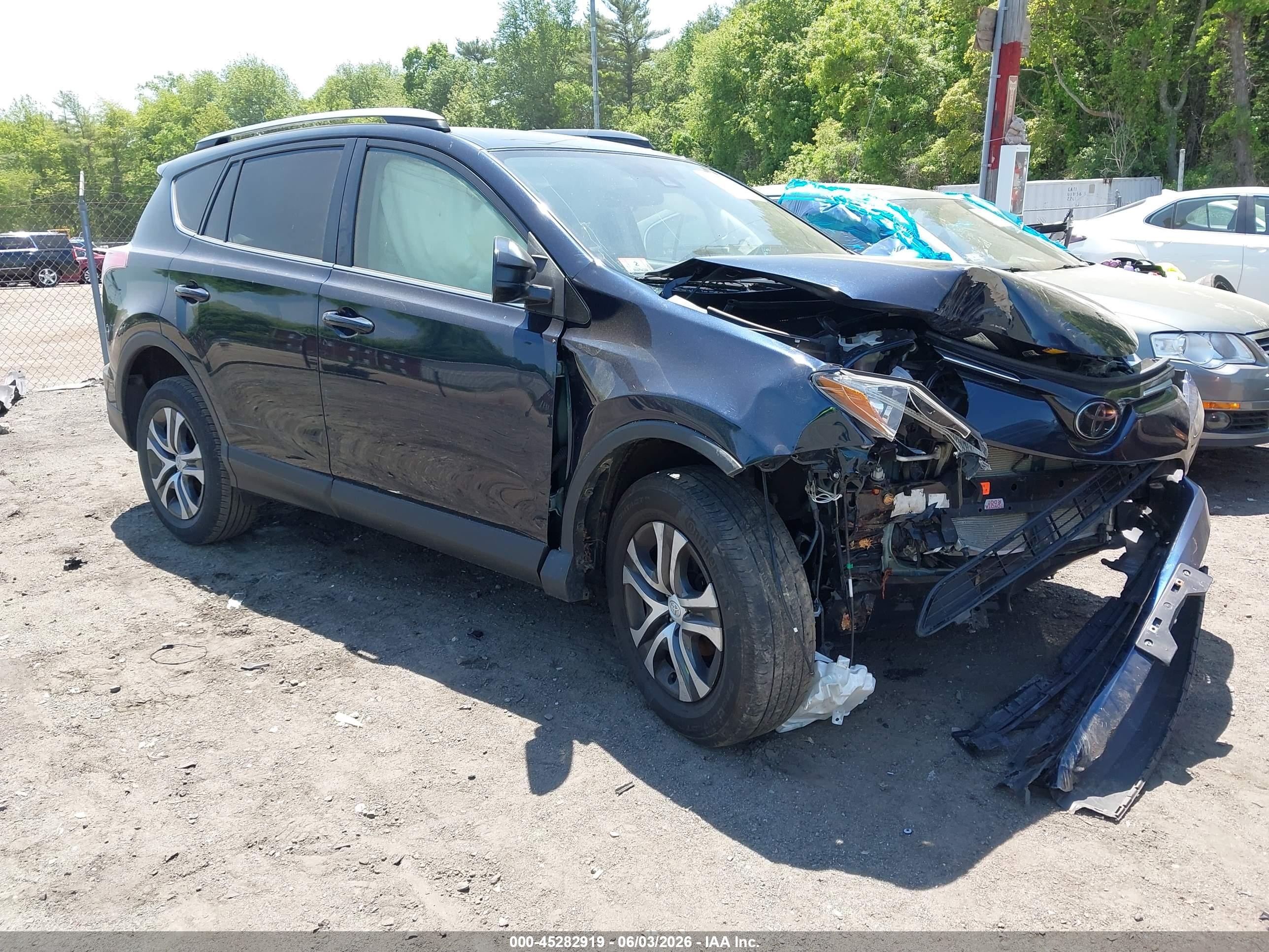 2017 Toyota RAV4 LE, VIN JTMBFREV4HJ145323 — Front end
