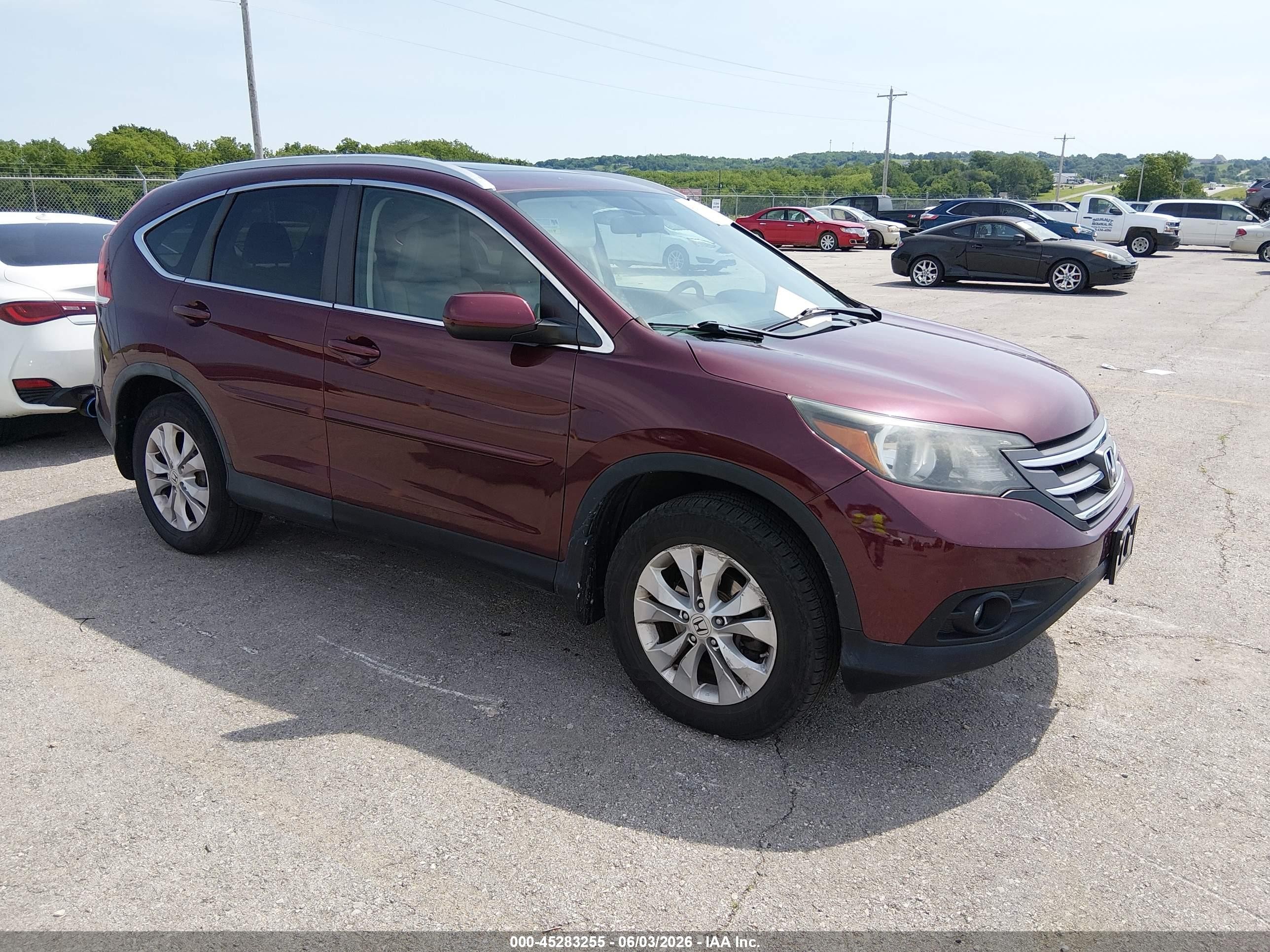 2013 Honda CR-V EX-L, VIN 5J6RM4H77DL046461 — Roof
