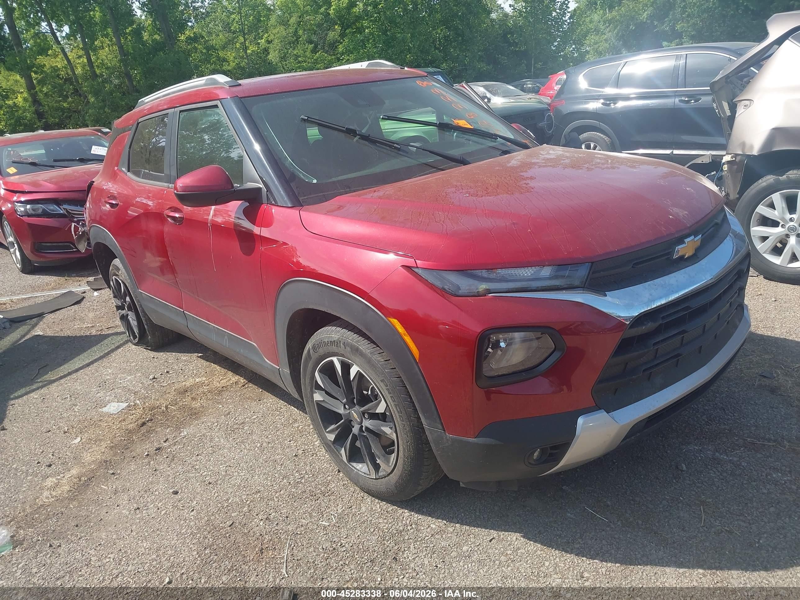 2021 Chevrolet TrailBlazer LT, VIN KL79MPS22MB074904 — Auction photo