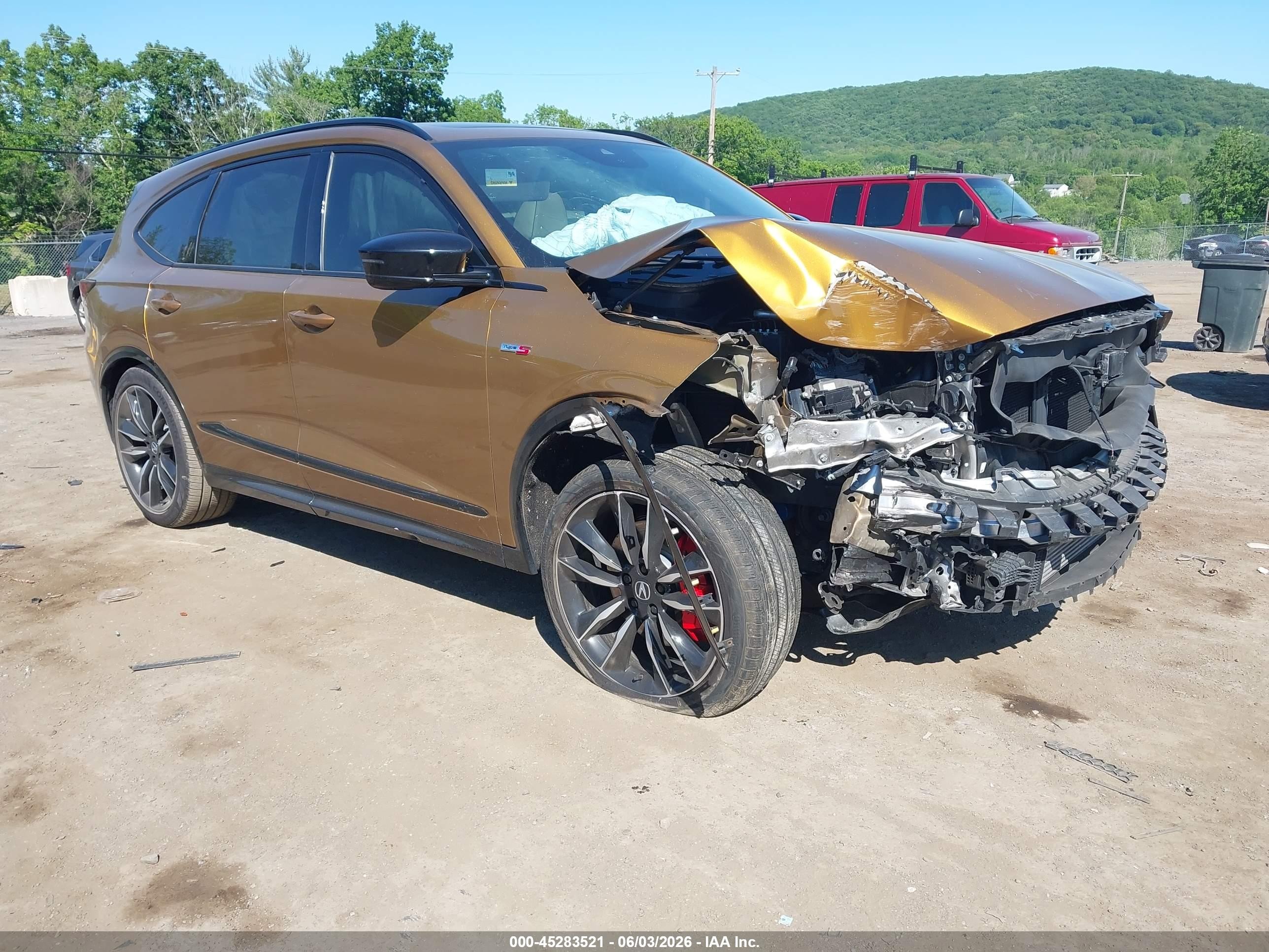 2022 Acura MDX Type S, VIN 5J8YD8H83NL005166 — Front end