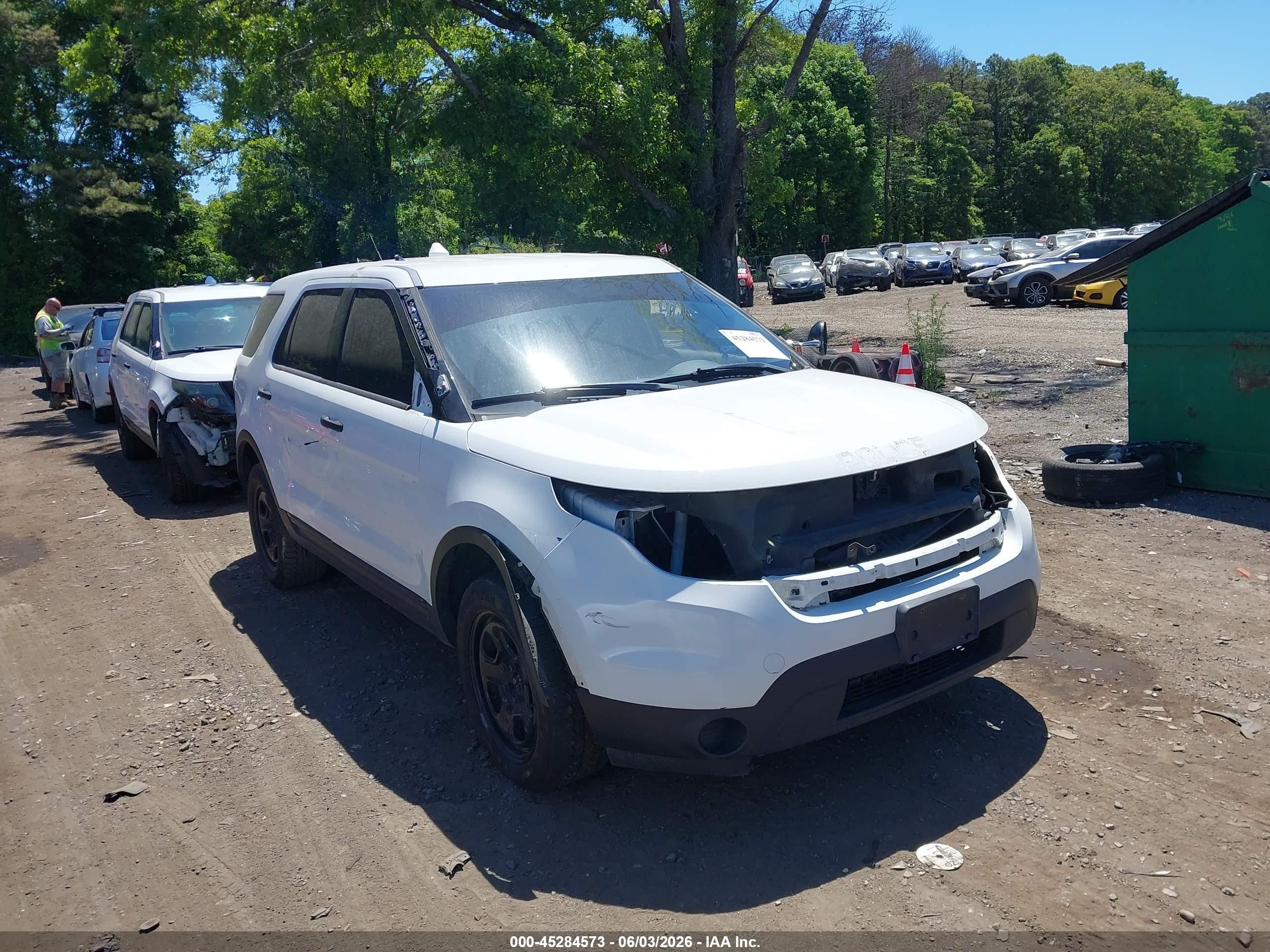 2013 Ford Police Interceptor Utility, VIN 1FM5K8AR6DGC63730 — Stripped