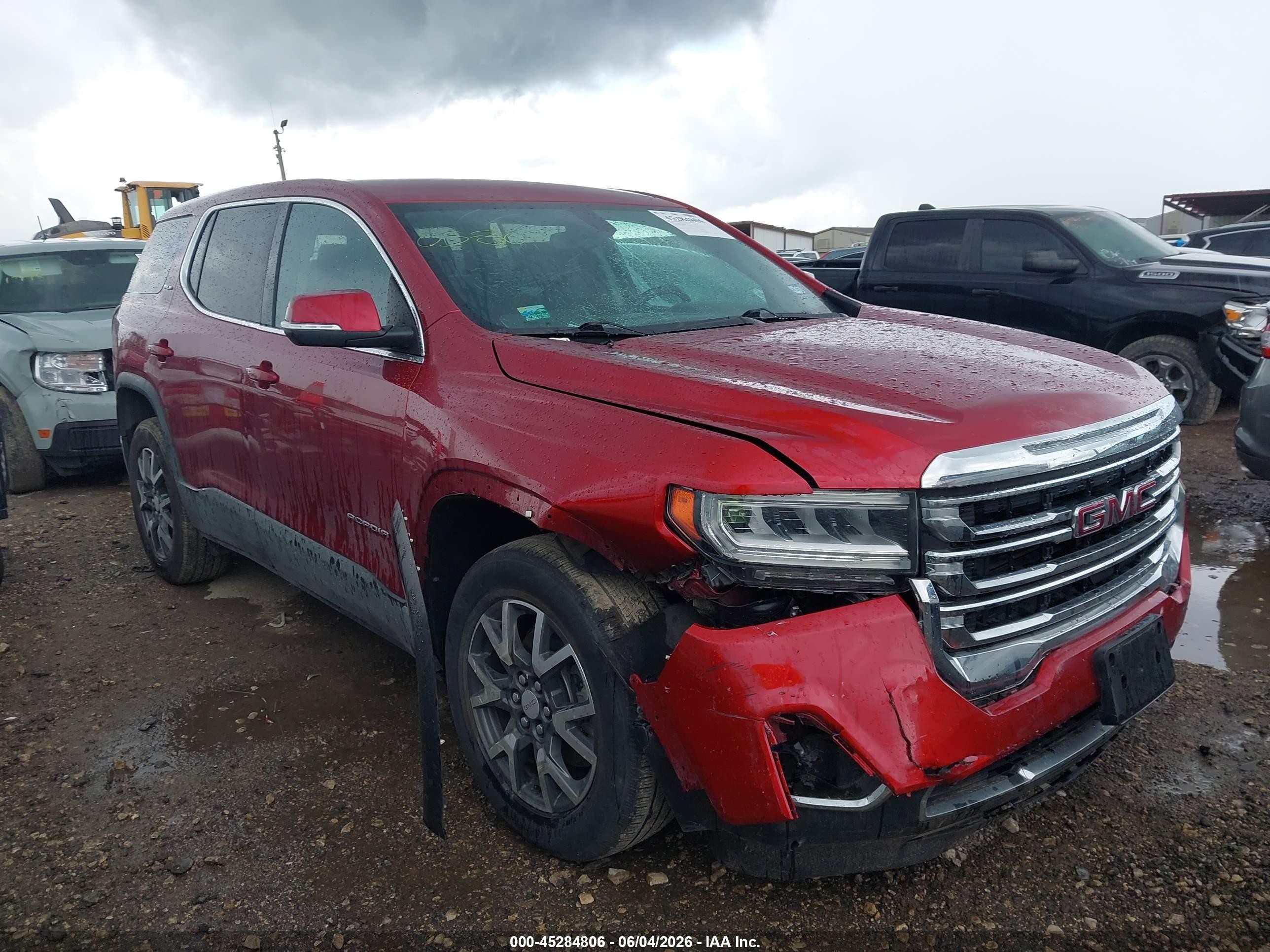 2021 GMC Acadia SLE, VIN 1GKKNKLA1MZ158735 — Front end