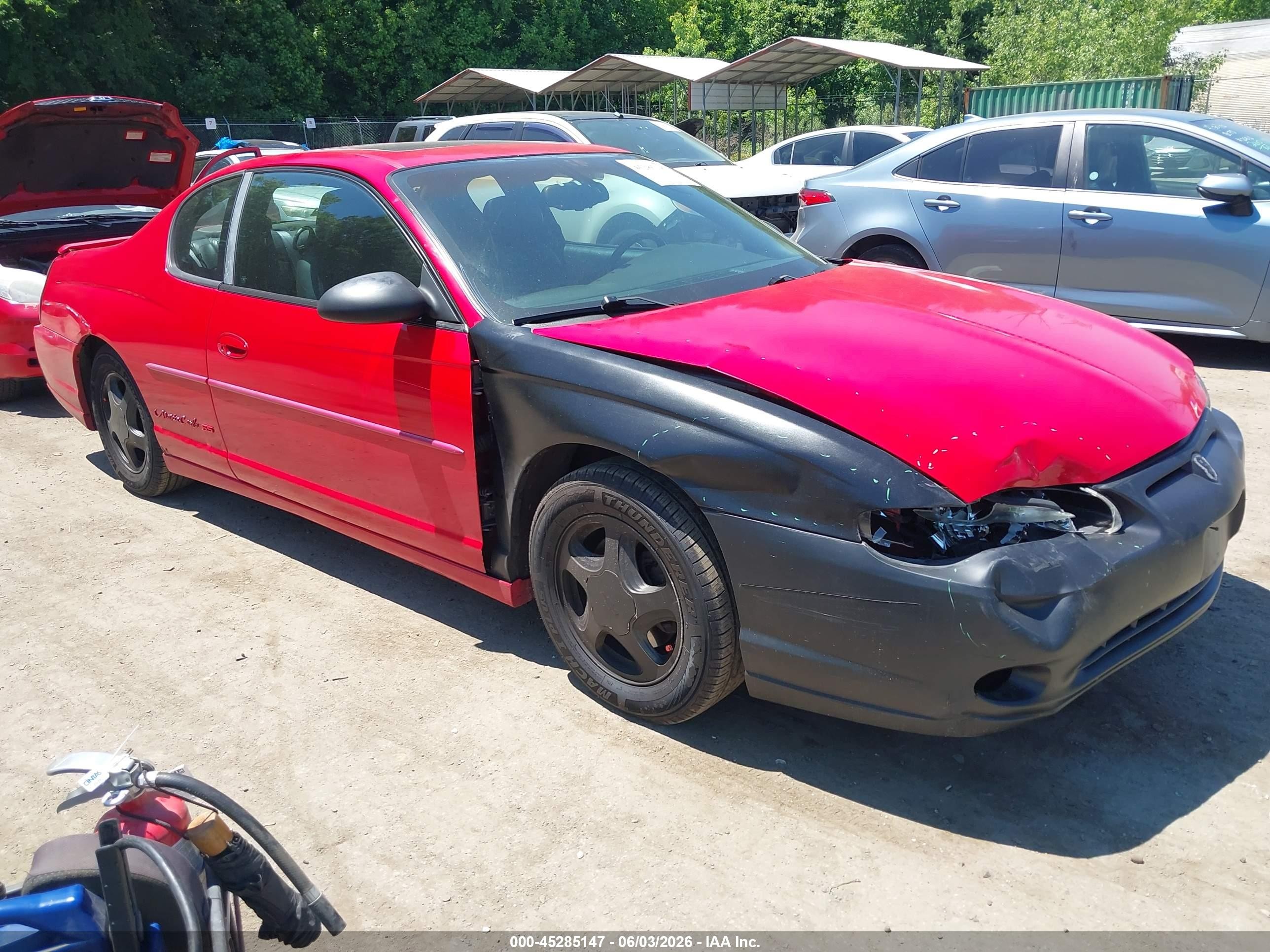 2002 Chevrolet Monte Carlo SS, VIN 2G1WX15K929193983 — Перед