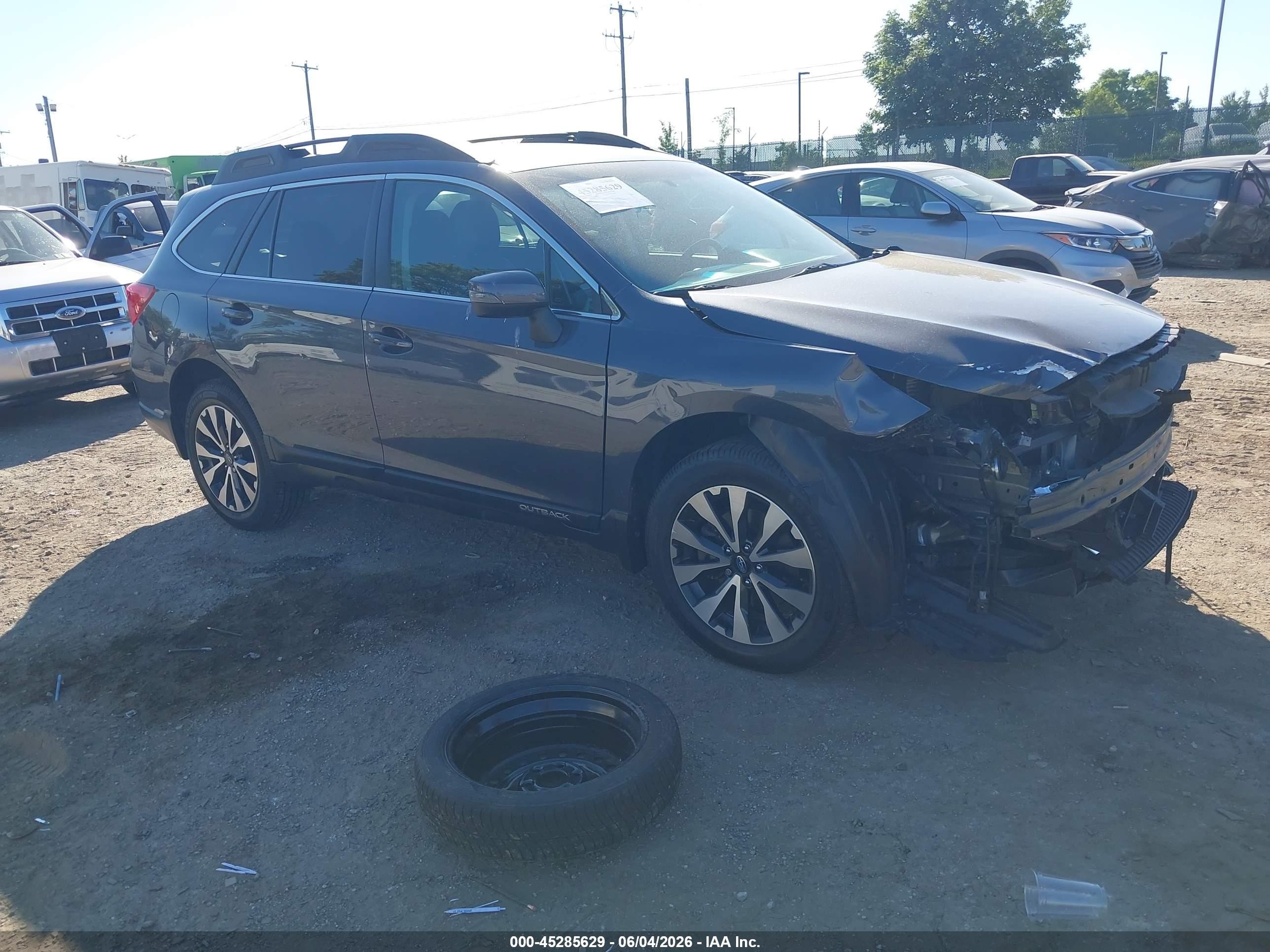 2016 Subaru Outback Limited, VIN 4S4BSALC9G3239078 — Front end