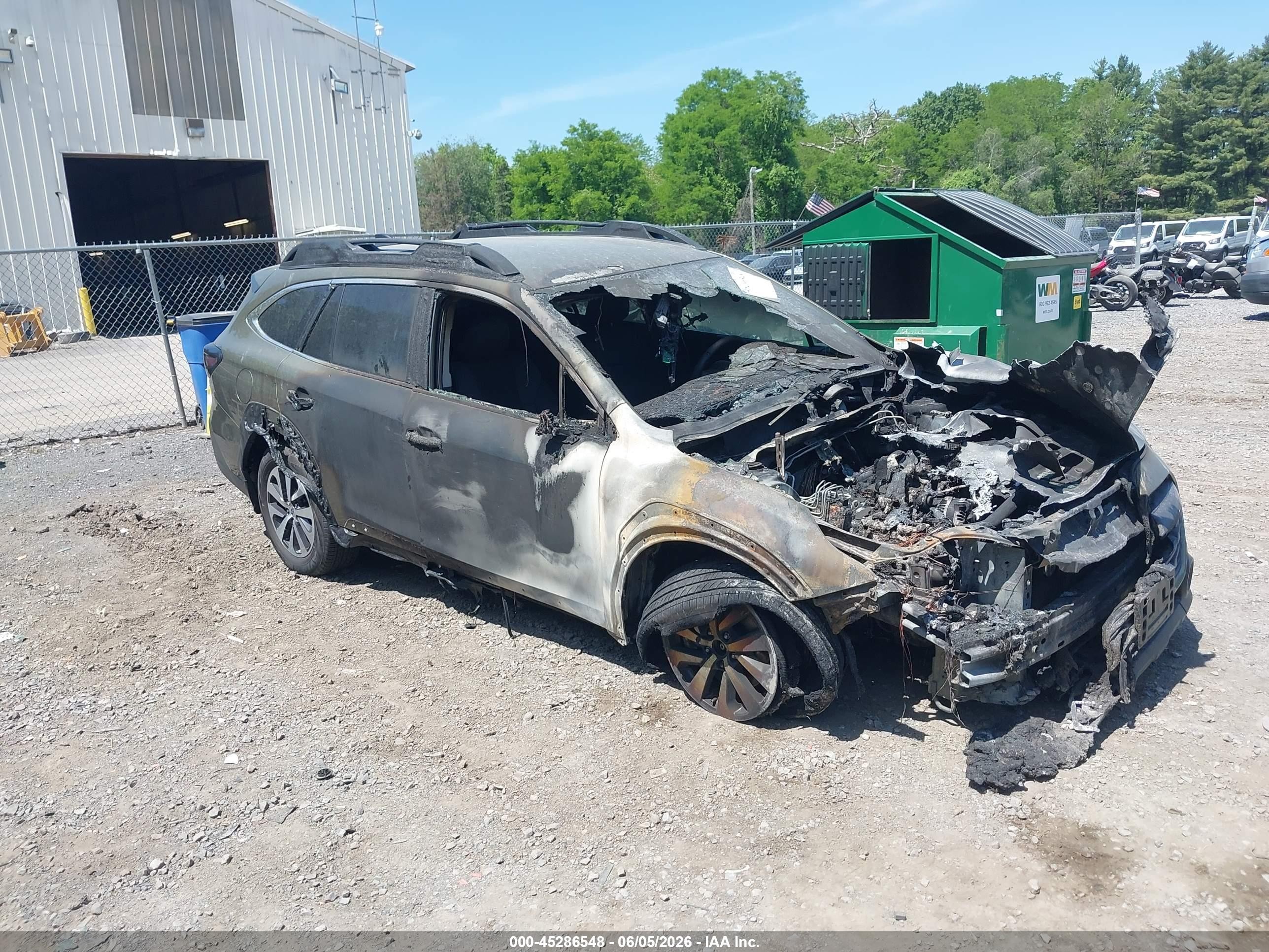 2025 Subaru Outback Premium, VIN 4S4BTADC0S3257019 — Engine fire