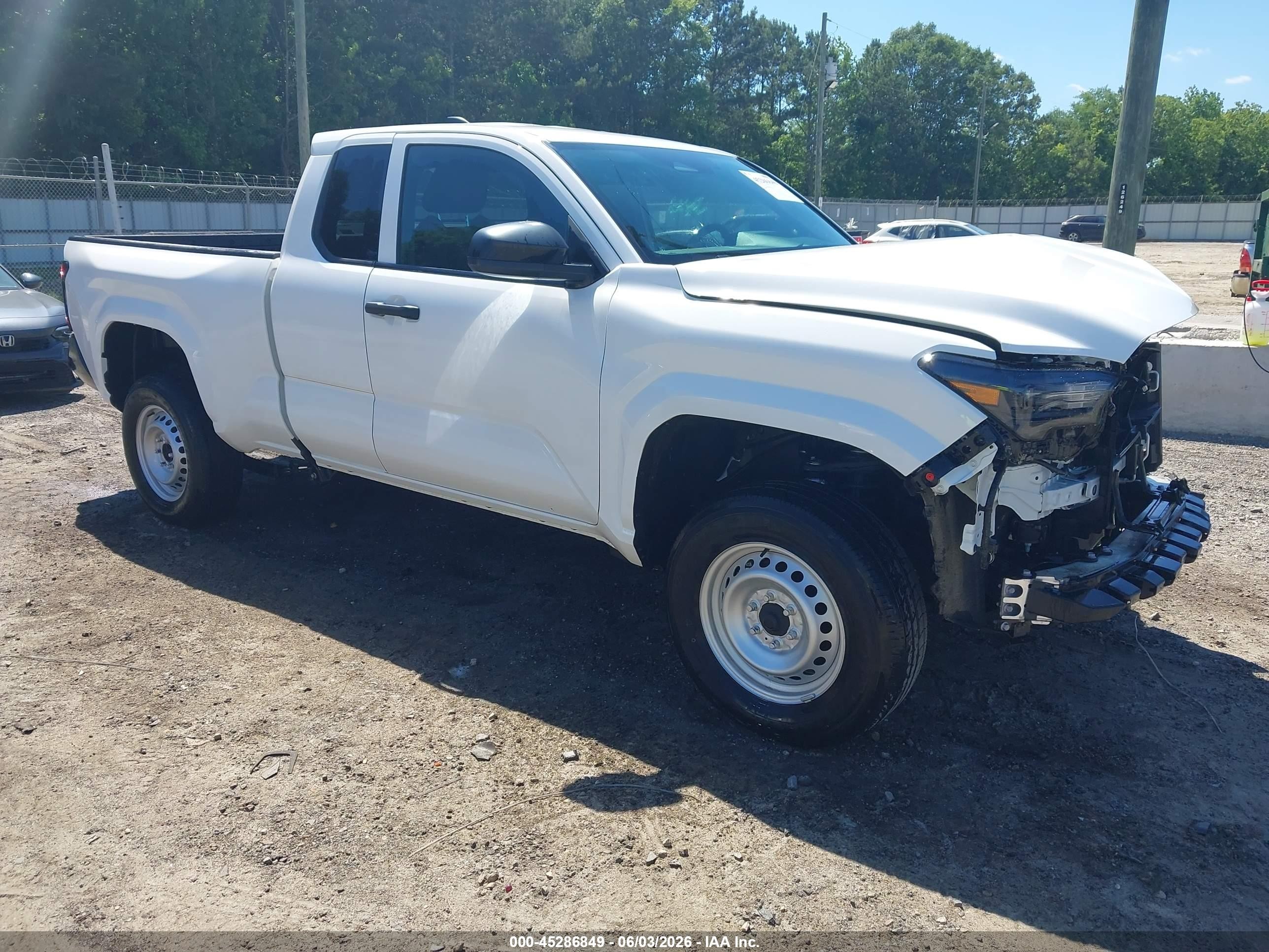 2024 Toyota Tacoma SR, VIN 3TYJDAKN7RT009168 — Front end