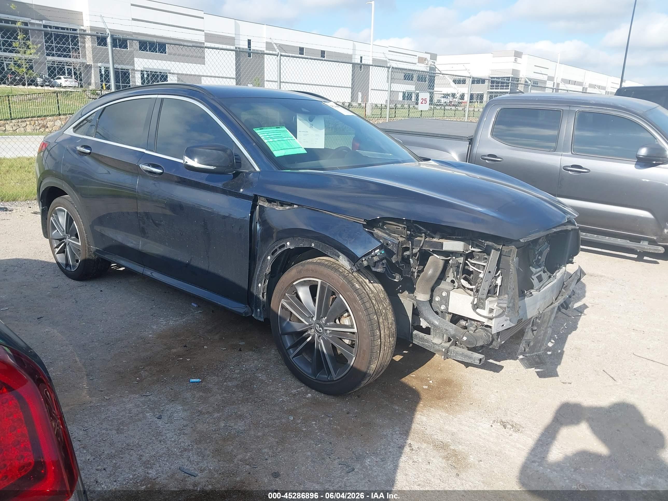 2023 Infiniti QX55 Luxe, VIN 3PCAJ5JR6PF107416 — Front end