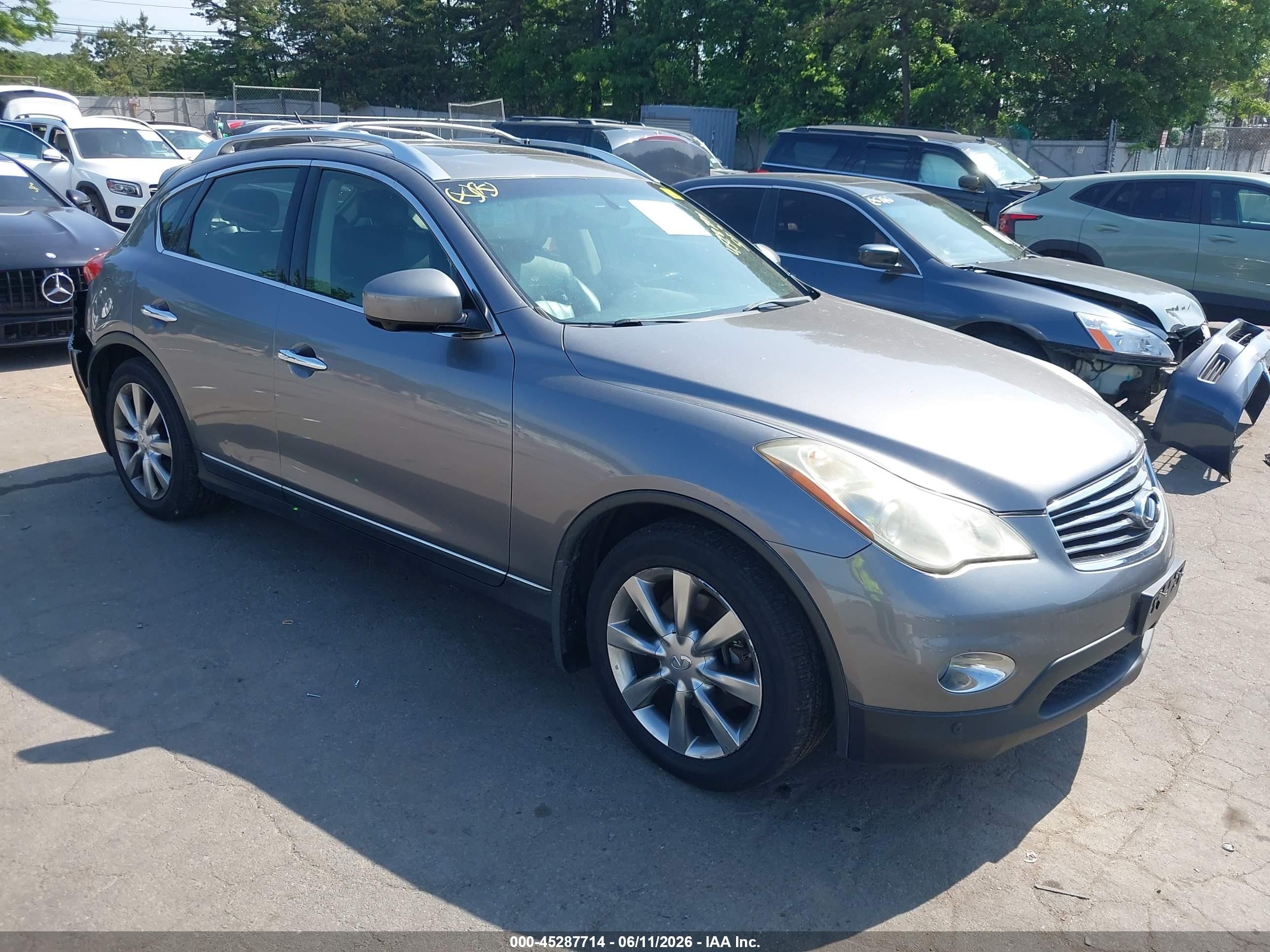 2012 Infiniti EX Journey, VIN JN1AJ0HRXCM450601 — Rear end